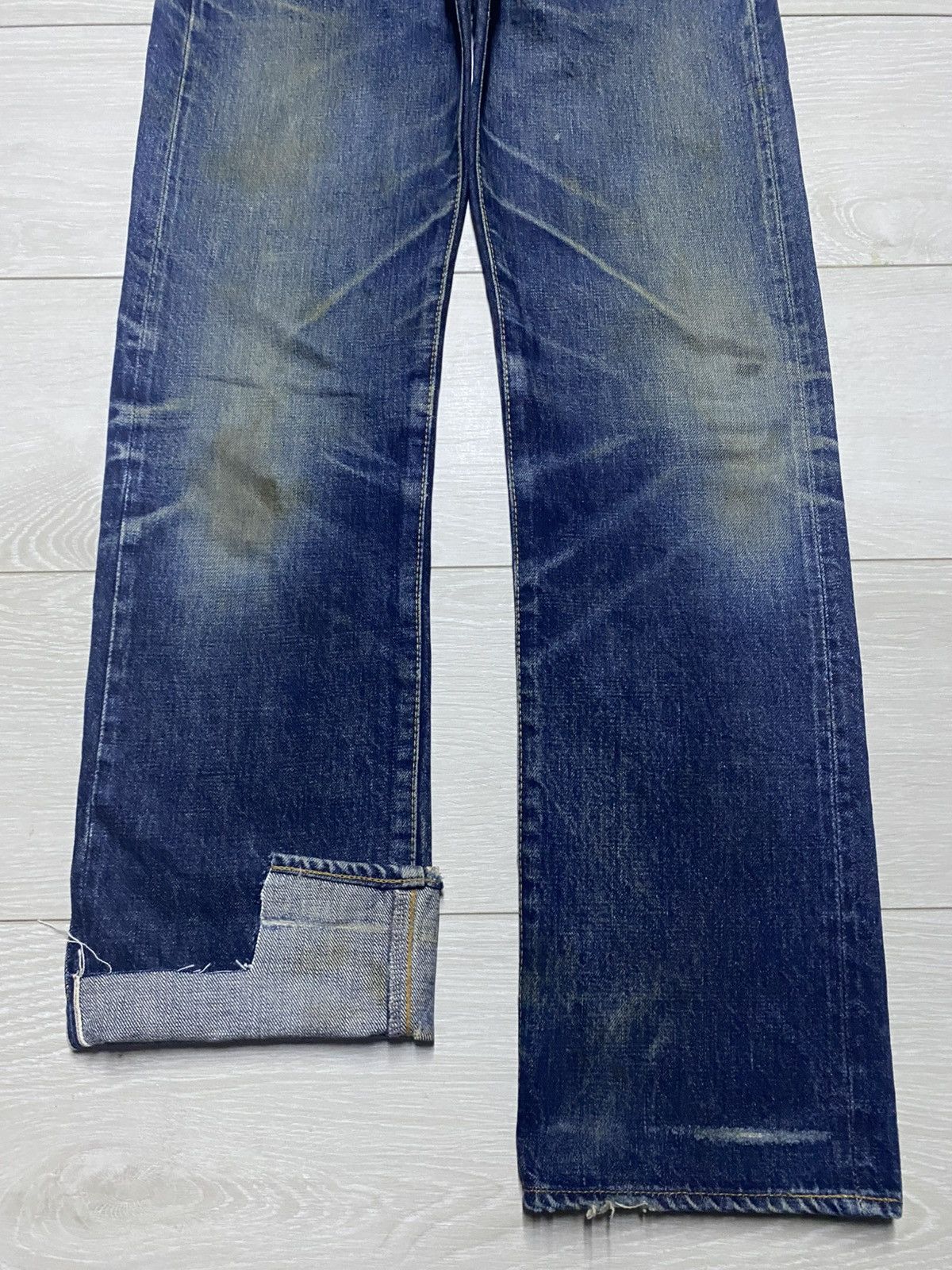 Japanese Brand Vintage Orange Helmet Dic Union Made Selvedge Jeans Size US 26 / EU 42 - 5 Thumbnail