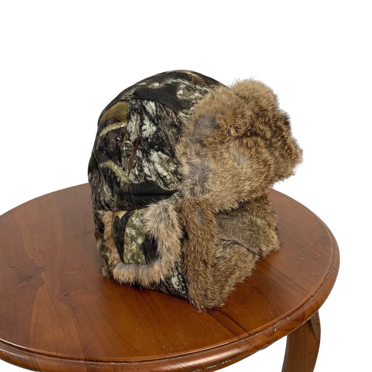 Japanese Brand Mad Bomber Full Print Rabbit Fur Winter Cap Size ONE SIZE - 5 Thumbnail