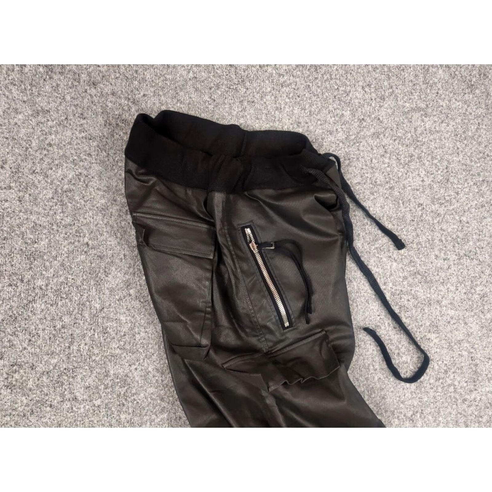 Vagabond Vagabond Black Slim Multipocket Cargo Pants Rick Owens style Size US 33 - 3 Thumbnail