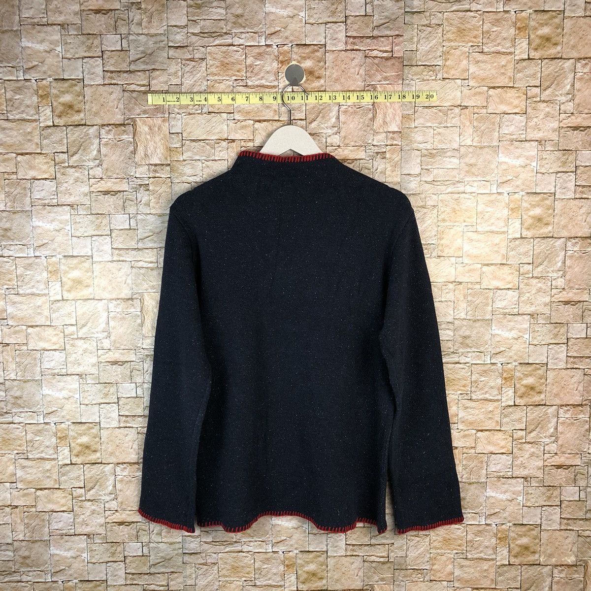 Comme des Garcons Comme Des Garcons 90s Speckled Red Whipstitch Knit #A1231 Size M / US 6-8 / IT 42-44 - 13 Thumbnail