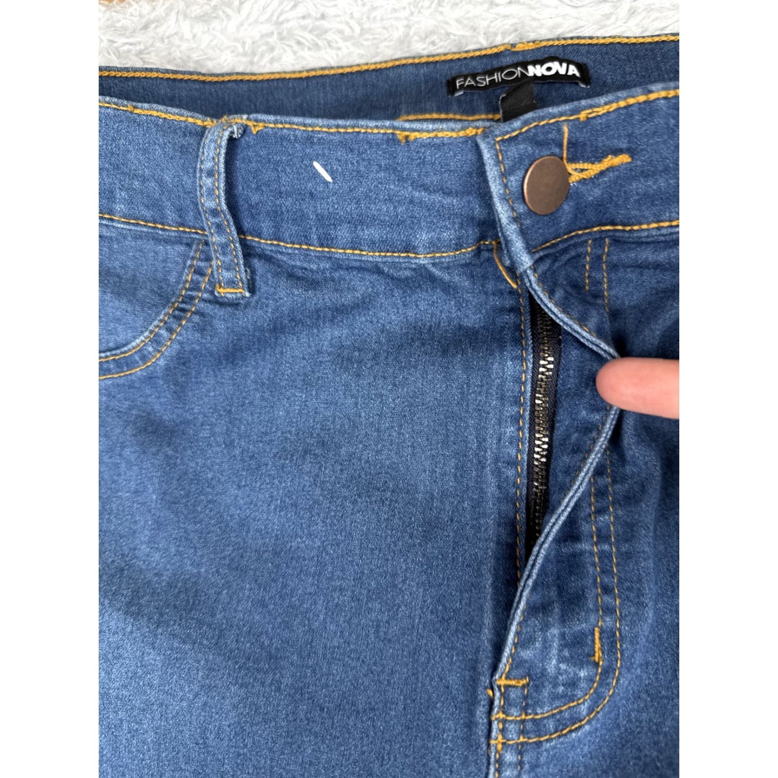 Fashion Nova Fashion Nova Jeans Womens 16 Blue Flare High Rise Bootcut Denim Pants Jeans Size 38" / US 16 / IT 52 - 5 Thumbnail