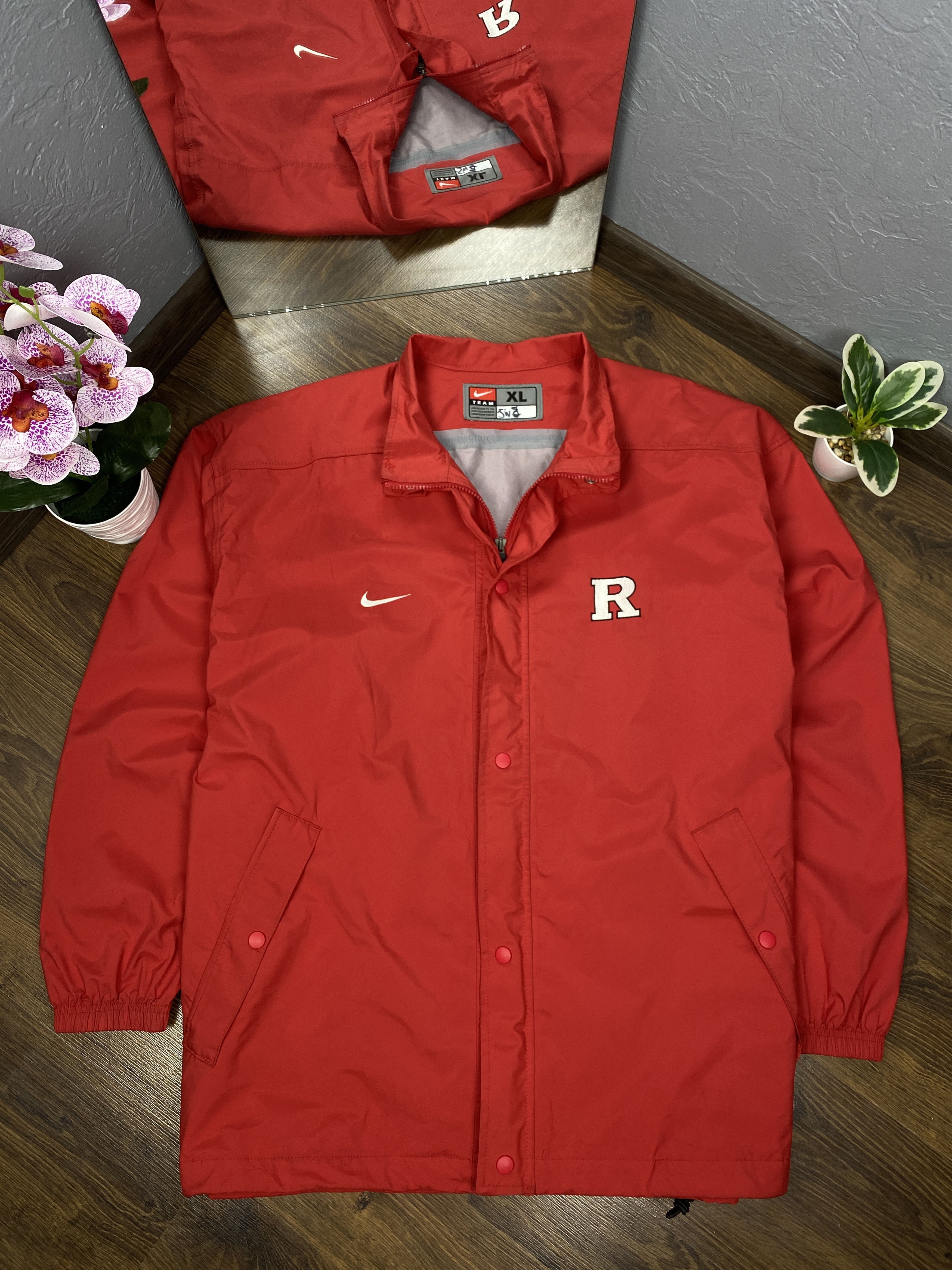 Nike Nike Team R 90s vintage nylon coach jacket Size US XL / EU 56 / 4 - 1 Thumbnail