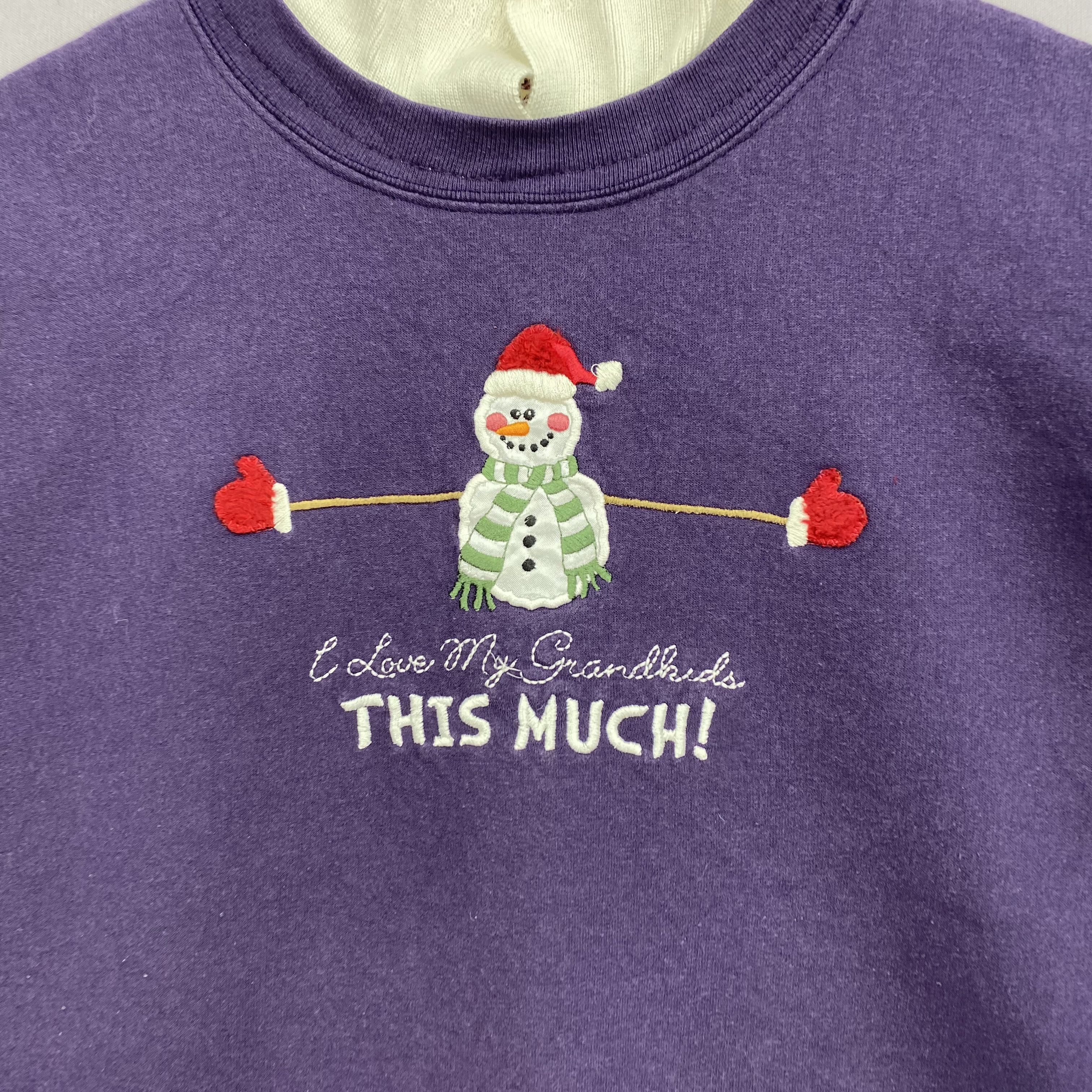 Vintage Vintage 90s Grandma Sweater Sweatshirt Jumper Pullover Size US XL / EU 56 / 4 - 4 Thumbnail