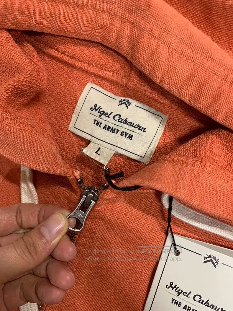 Nigel Cabourn Nigel Cabourn Orange hoodie Size US L / EU 52-54 / 3 - 4 Thumbnail