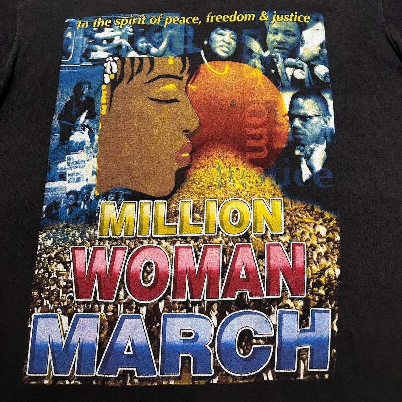 Band Tees × Hanes × Vintage Vintage Million Woman March Rap T-Shirt Size US XL / EU 56 / 4 - 3 Thumbnail