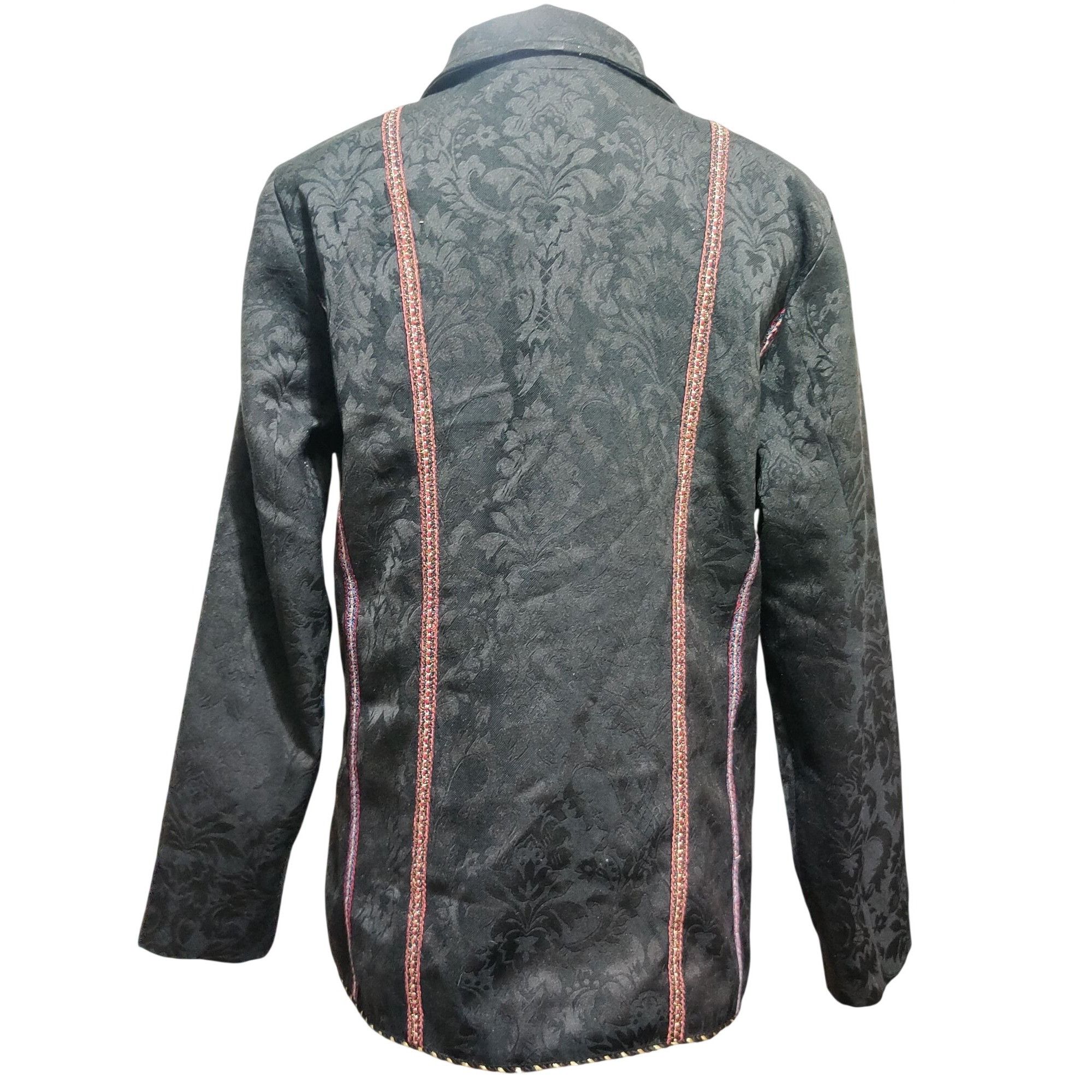 Coldwater Creek Coldwater Creek M Womens Black Jacquard Embroidered Paisley Size M / US 6-8 / IT 42-44 - 4 Thumbnail