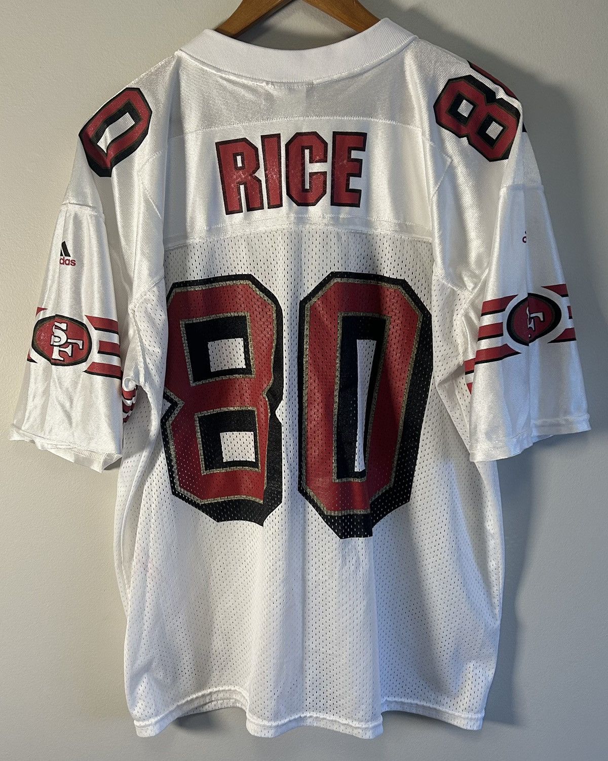Adidas VTG Adidas Jerry Rice San Francisco 49'ers Football Jersey Size US L / EU 52-54 / 3 - 6 Thumbnail
