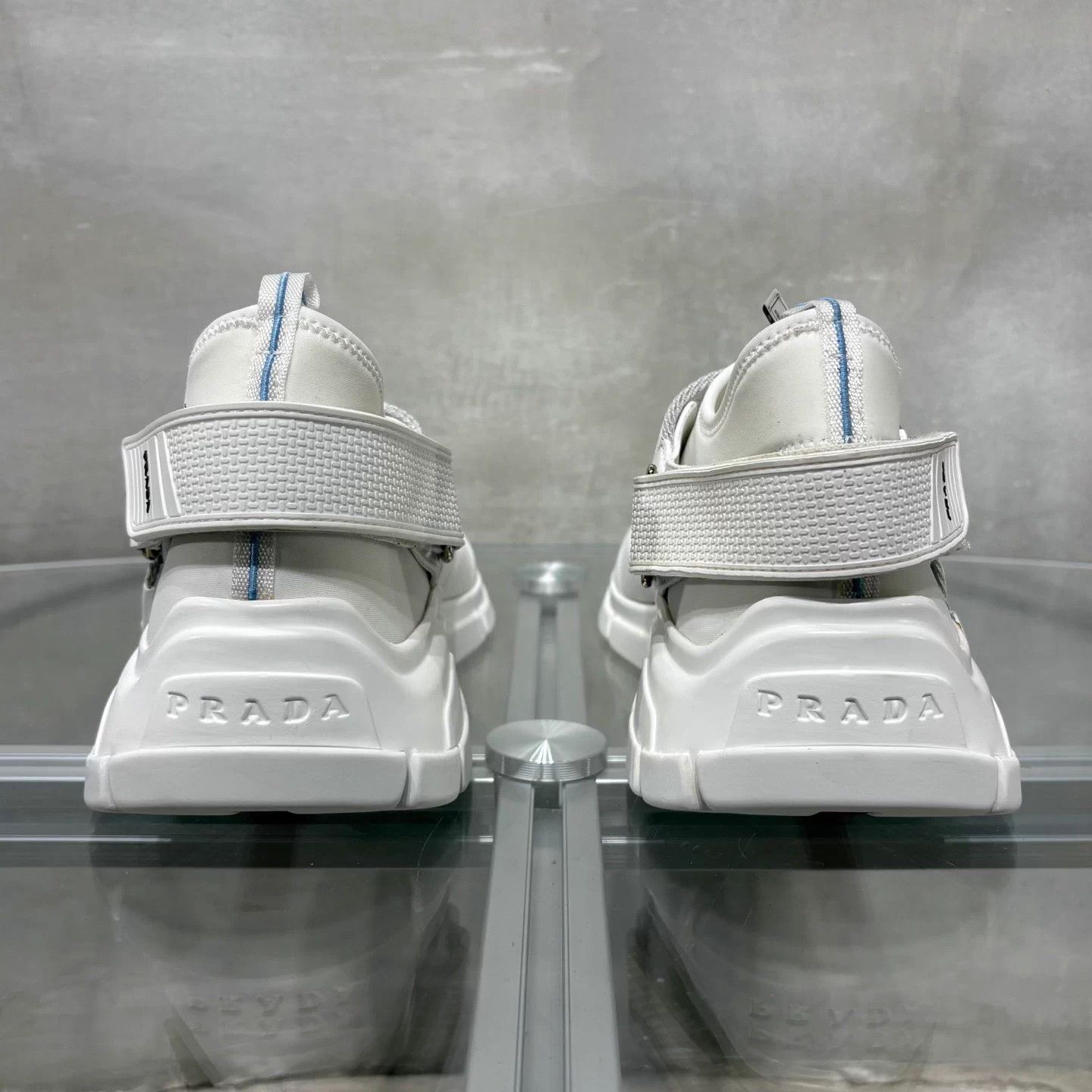 Prada Prada White Canvas Sneaker New W/O Box UK6.5/40.5 Size US 7.5 / EU 40-41 - 6 Thumbnail