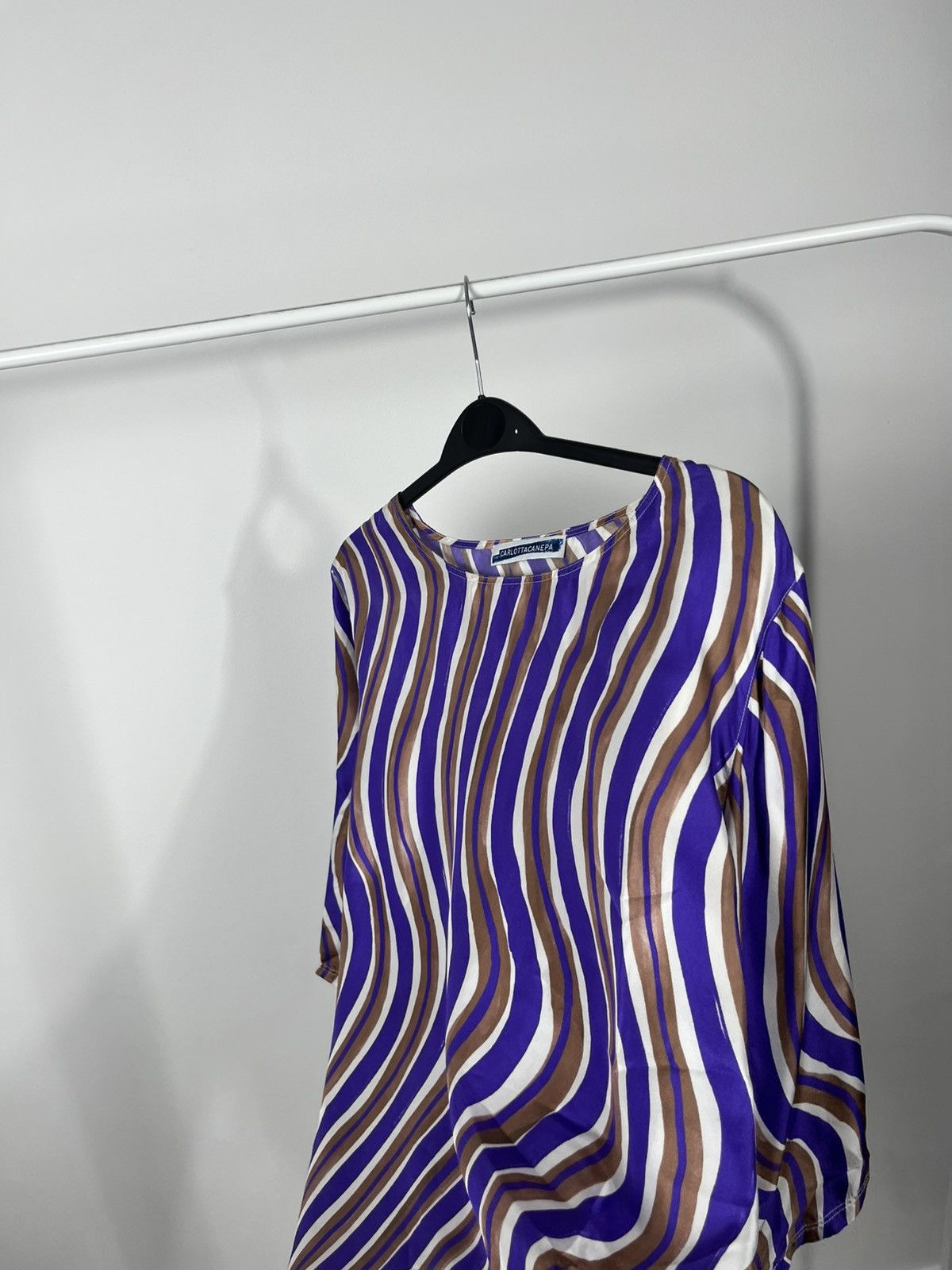 Other Carlotta Canepa 100 percent silk striped blouse Italy Size S / US 4 / IT 40 - 12 Thumbnail