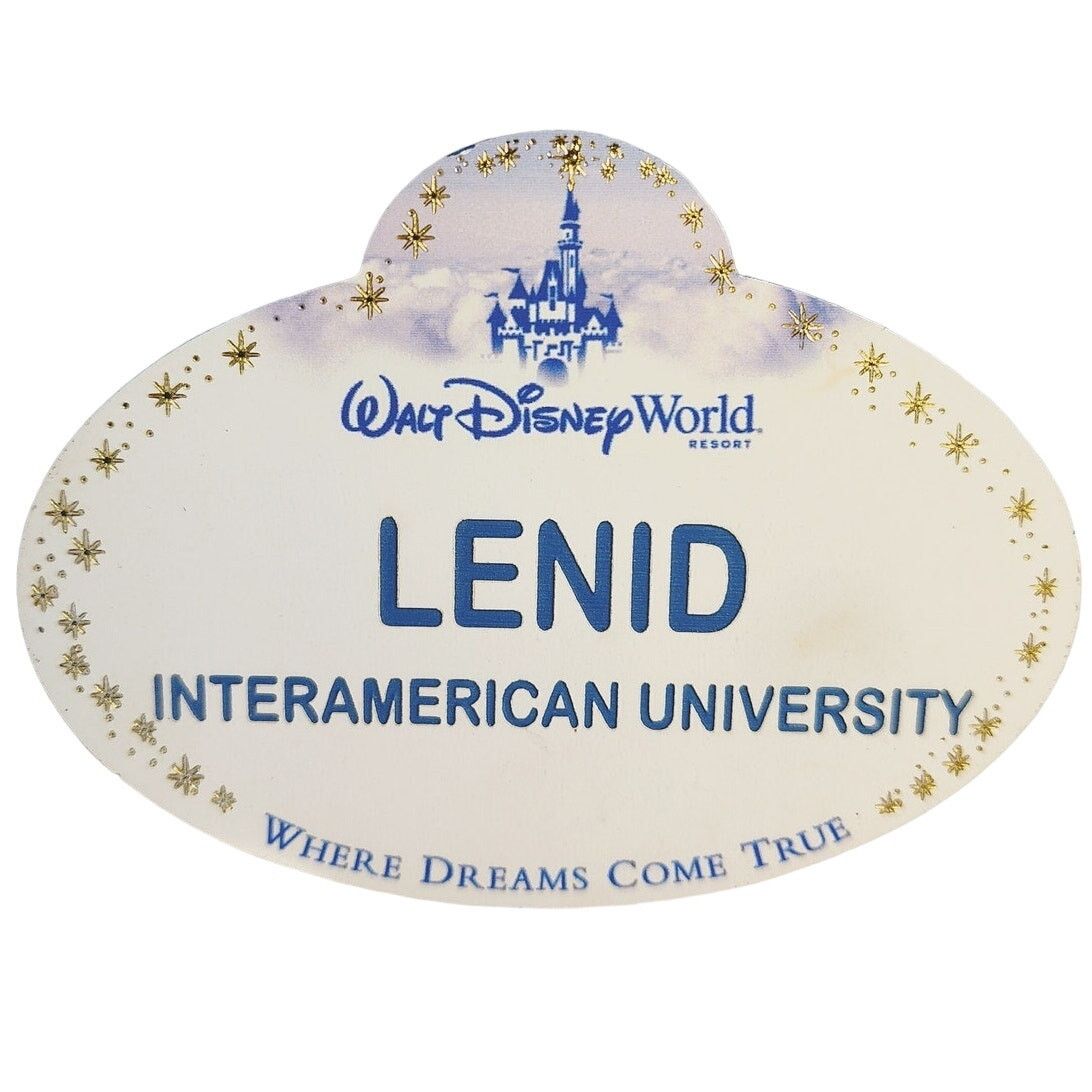 Disney Disney Parks Cast Member Badge Lendi White Gold Stars Size ONE SIZE - 1 Thumbnail
