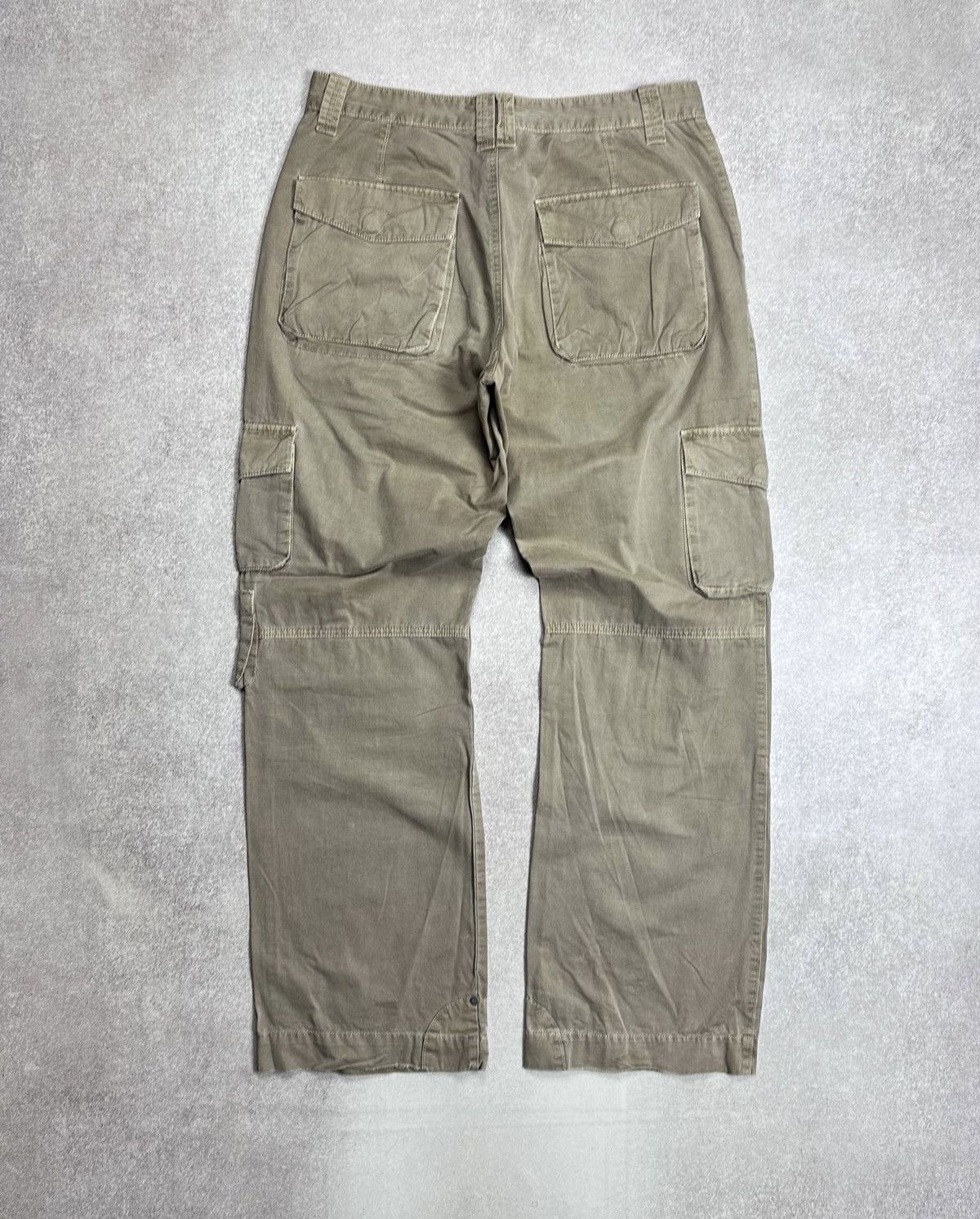 JNCO Green No Excess Wide Leg Cargo Pants - 32x 34 - 90s Size US 32 / EU 48 - 2 Thumbnail
