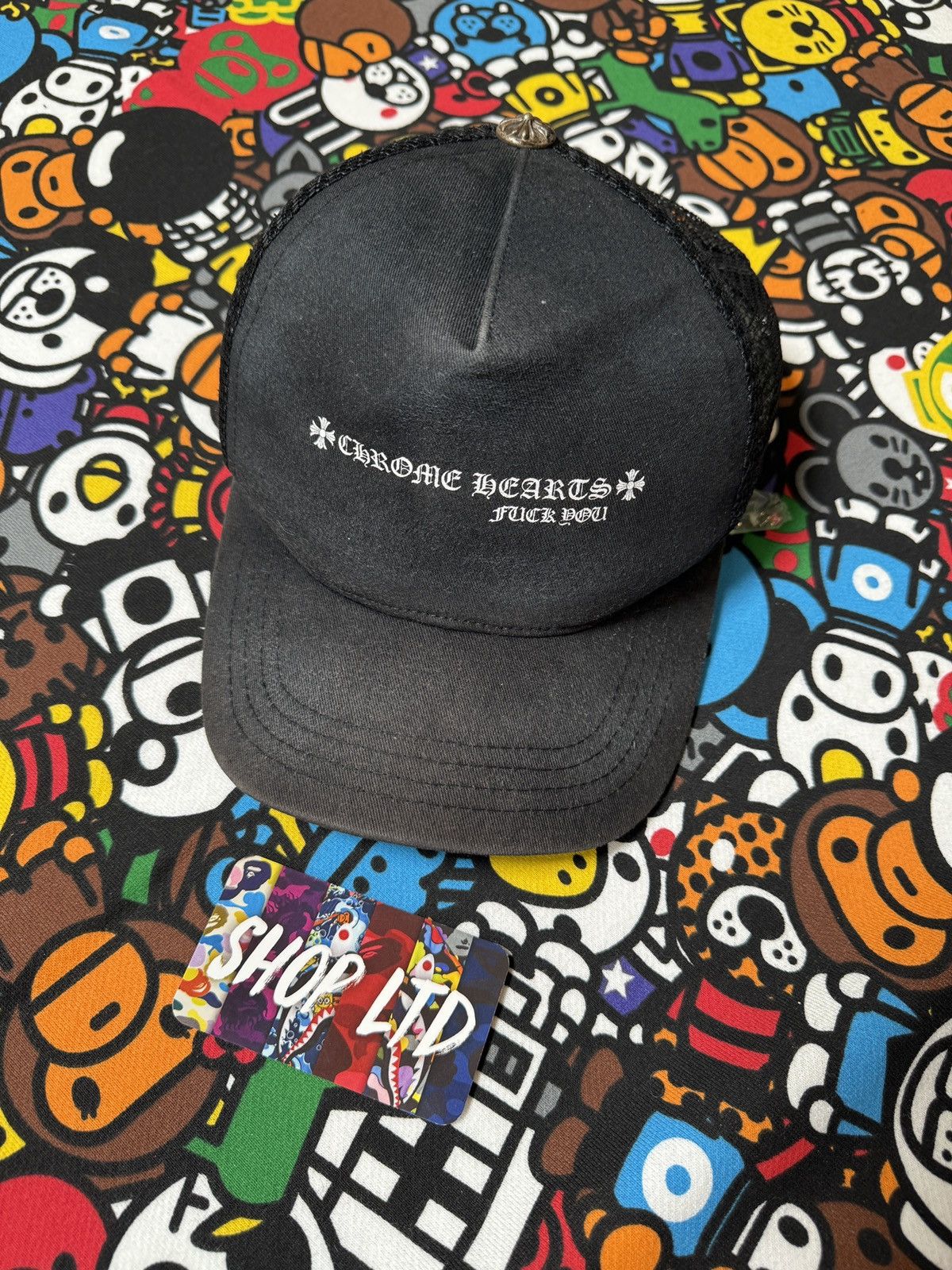 Chrome Hearts Chrome Hearts Black Script Logo Trucker Hat Size ONE SIZE - 1 Thumbnail