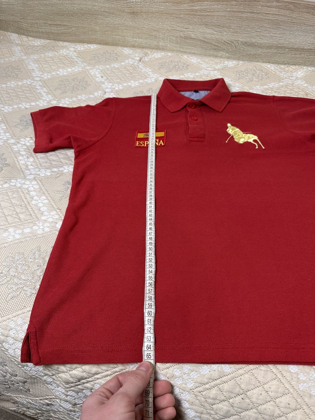 Vintage 🔥 Rare Spain Y2K Chief Keef Style Polo T Shirt Rugby Italy Size US M / EU 48-50 / 2 - 8 Thumbnail