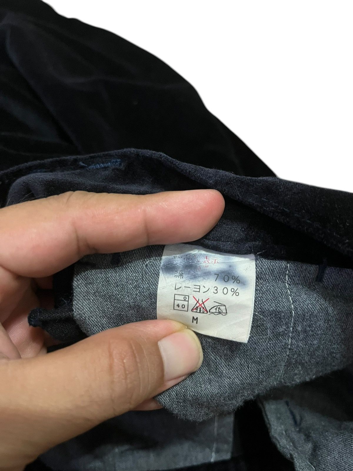 Japanese Brand × Johnbull John Bull Black Velvet Rayon Cotton Pants size 28 x 30 inche Size US 28 / EU 44 - 8 Thumbnail