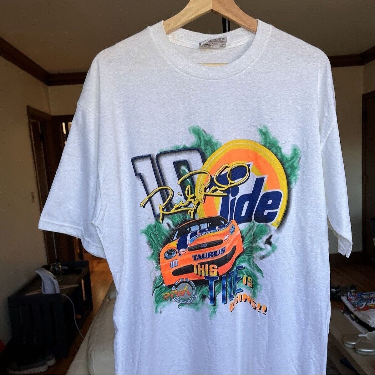 NASCAR VINTAGE NASCAR RICKY RUDD #10 TIDE FORD TAURUS RACING TEE L Size US L / EU 52-54 / 3 - 1 Thumbnail