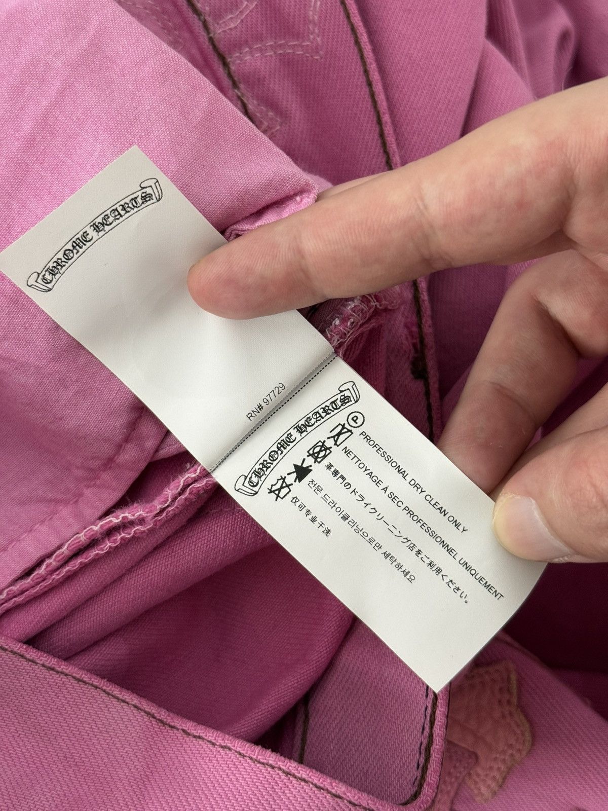 Chrome Hearts Chrome Hearts Pink Sex Record Levis 501 Baggy Sz.34 Size US 34 / EU 50 - 19 Thumbnail