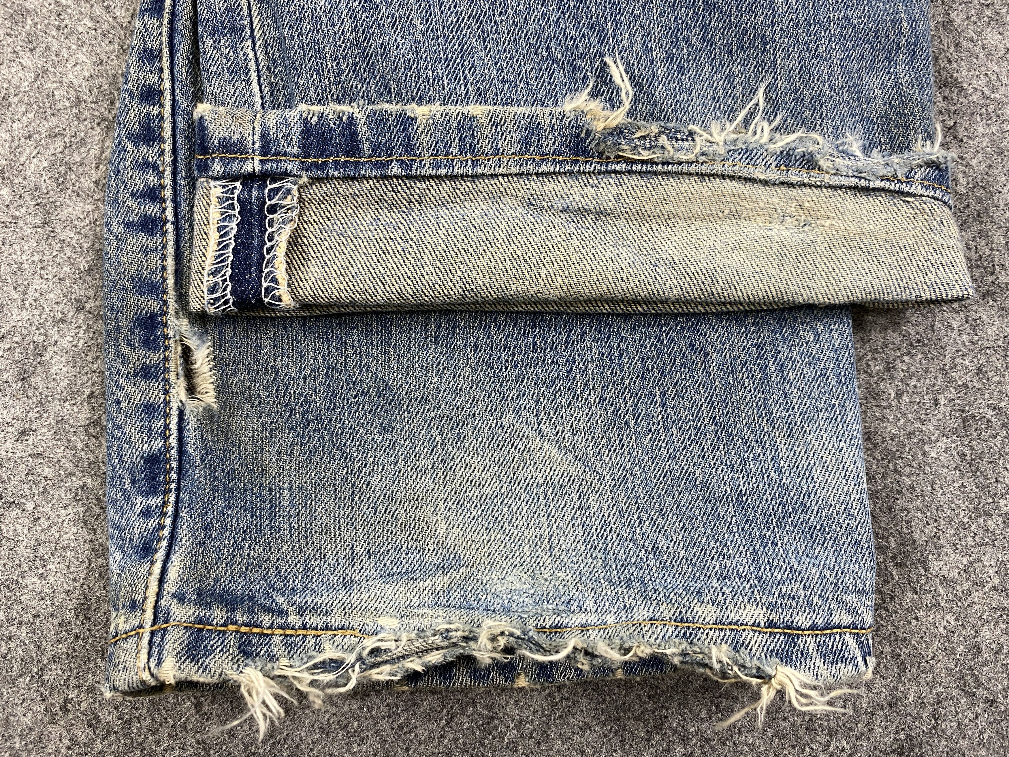 Japanese Brand Dirty Blue Vintage Levi's 501 Jeans 32x31.5 Denim -JN1573 Size US 32 / EU 48 - 11 Thumbnail