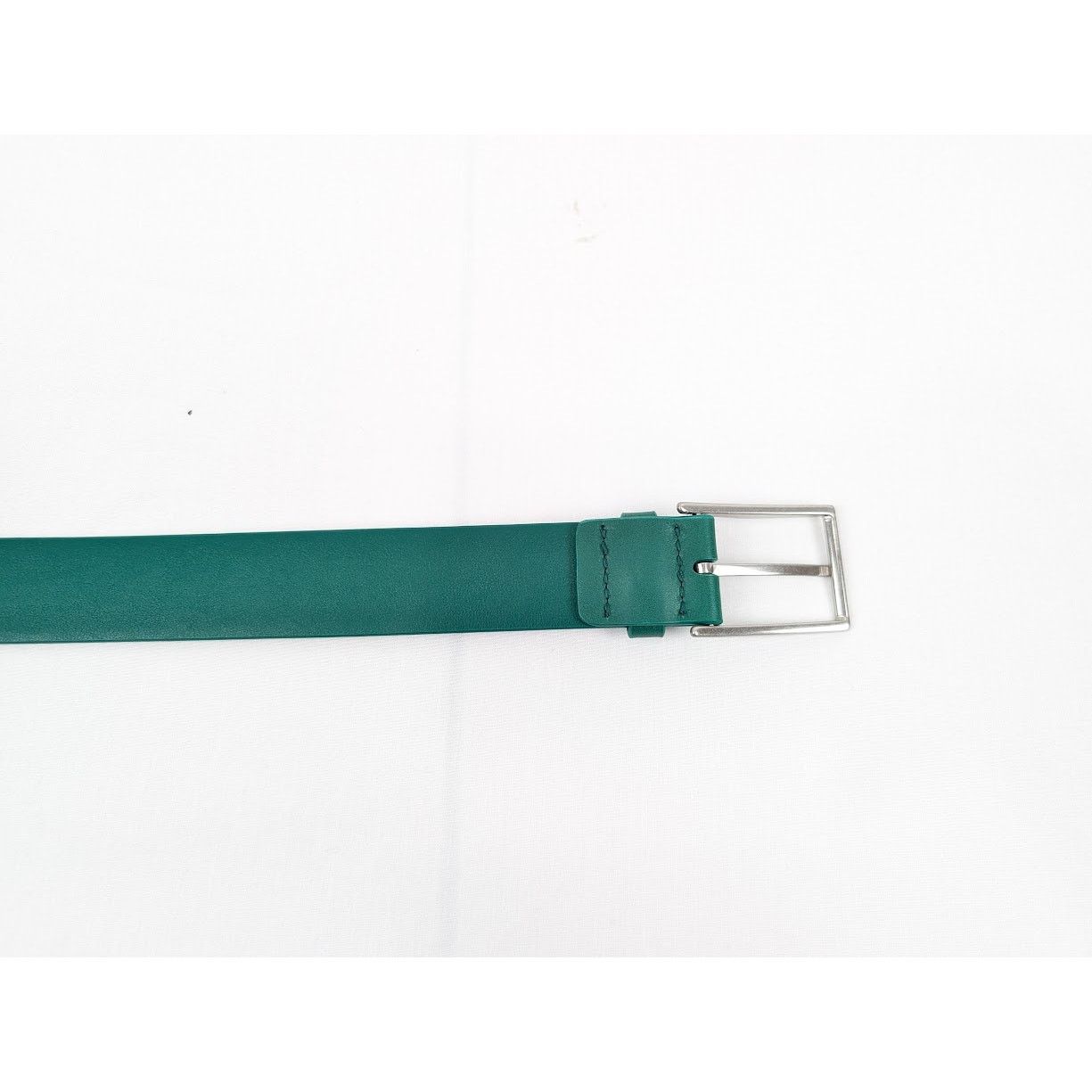 Bottega Veneta o1rshd1 Size: 95/ French Calf Nappa Belt Racing Green/Silver Size 36 - 8 Thumbnail