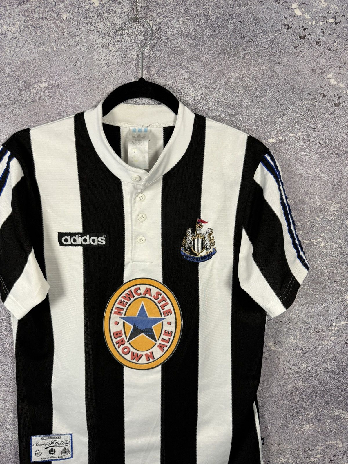Adidas × Vintage 90’s Vintage Newcastle United 1995/96 Adidas Soccer Jersey Size US S / EU 44-46 / 1 - 2 Thumbnail