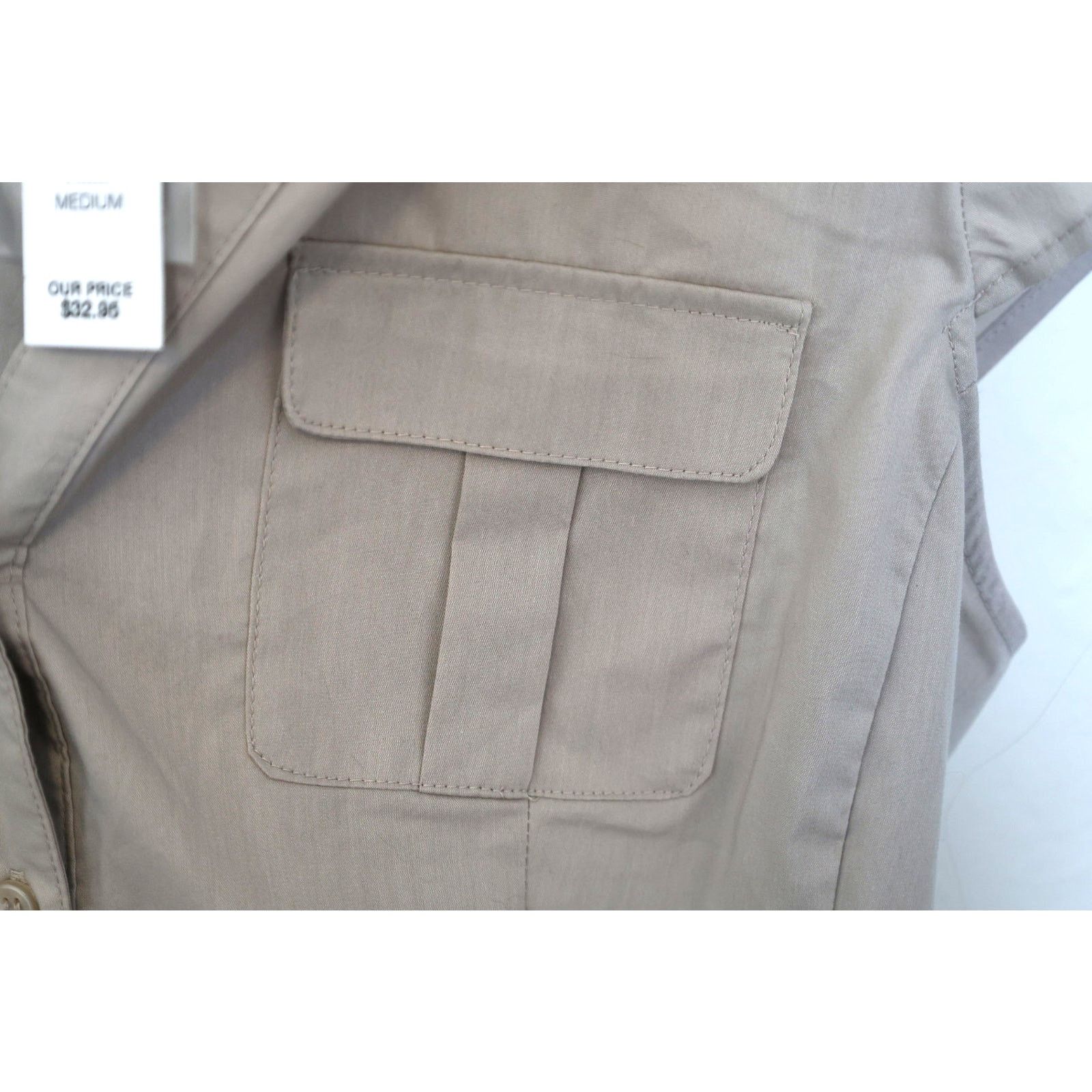 Other New York & Company Button Down - Size Medium - Tan - BNWT Size M / US 6-8 / IT 42-44 - 8 Thumbnail