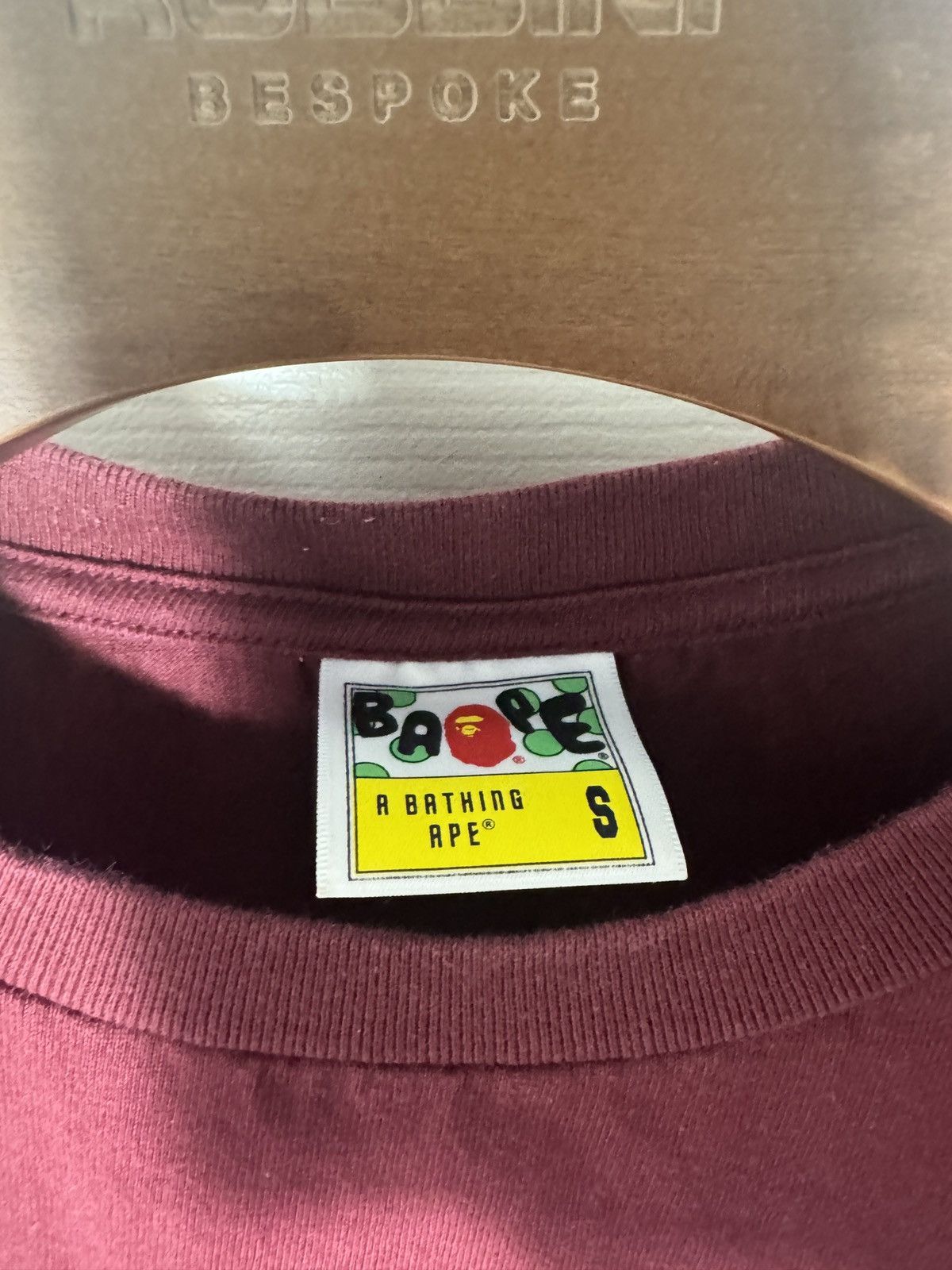 Bape Bape Small Logo Maroon T-Shirt Size US S / EU 44-46 / 1 - 5 Thumbnail