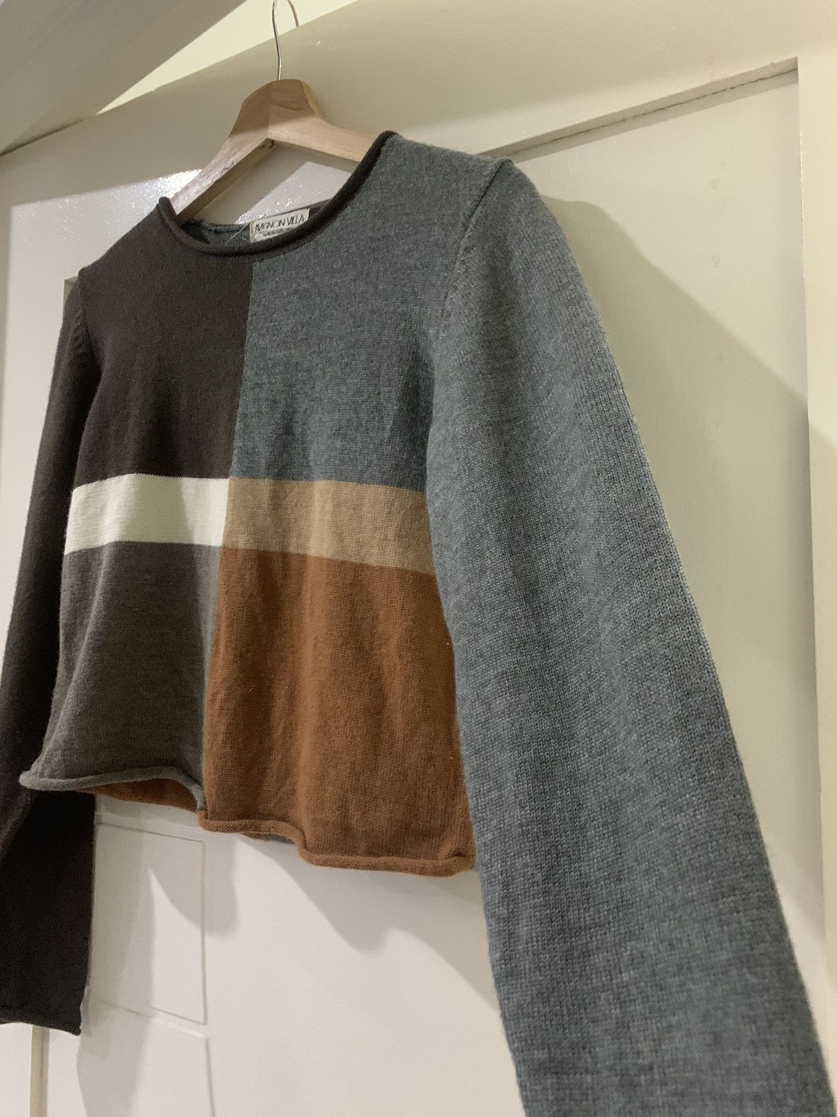 Japanese Brand × Vintage Coloured Cable Knitwear AVIGNON VILLA by MICHEL KLEIN PARIS Size M / US 6-8 / IT 42-44 - 4 Thumbnail