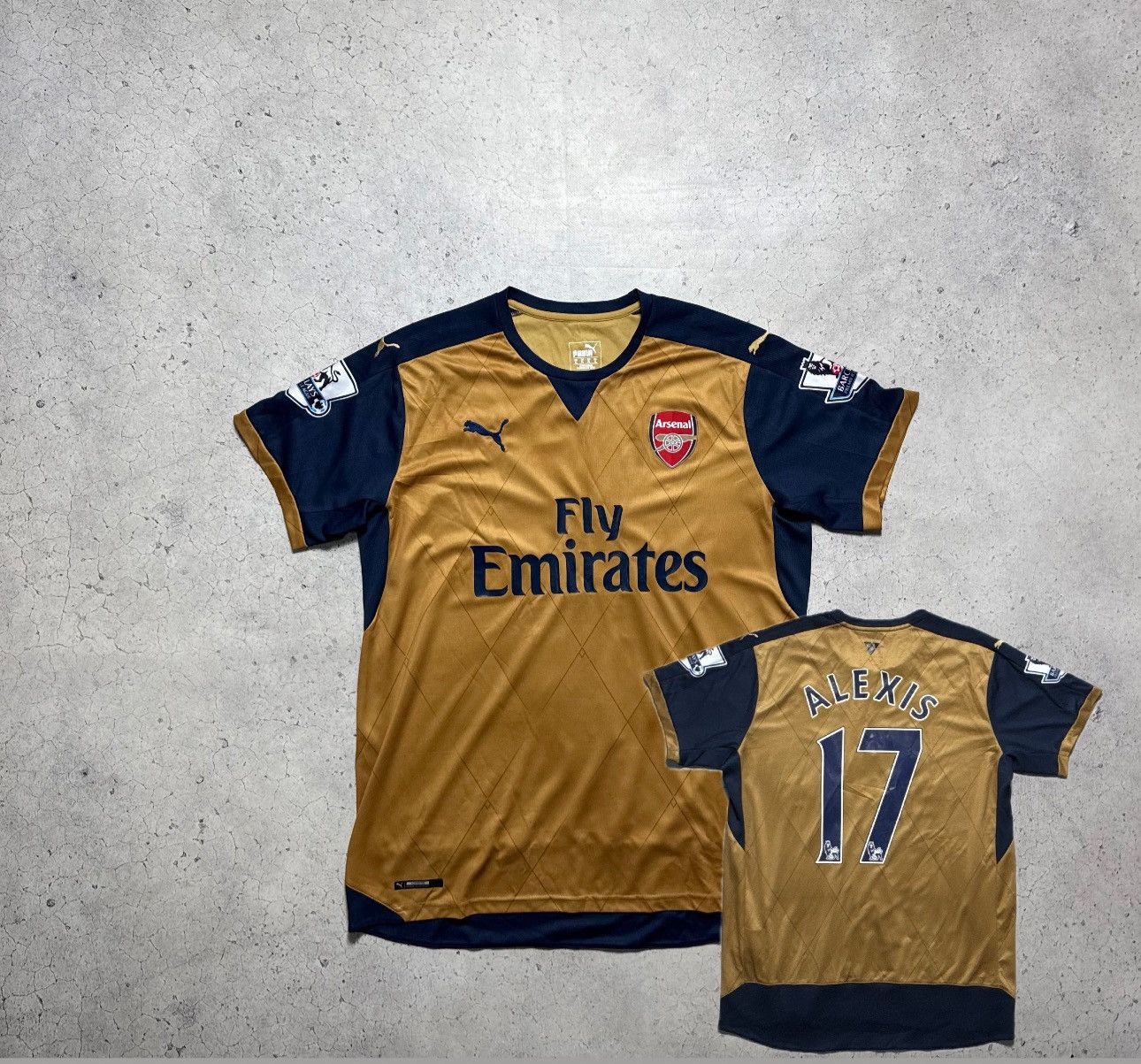 Puma FC Arsenal #17 Alexis Sanchez 2015/2016 Soccer Jersey
