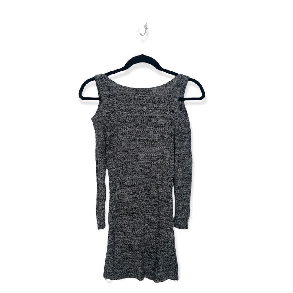 Other Serendipity by Victoria Grey Cold Shoulder Knit Top | Size S Size S / US 4 / IT 40 - 3 Thumbnail