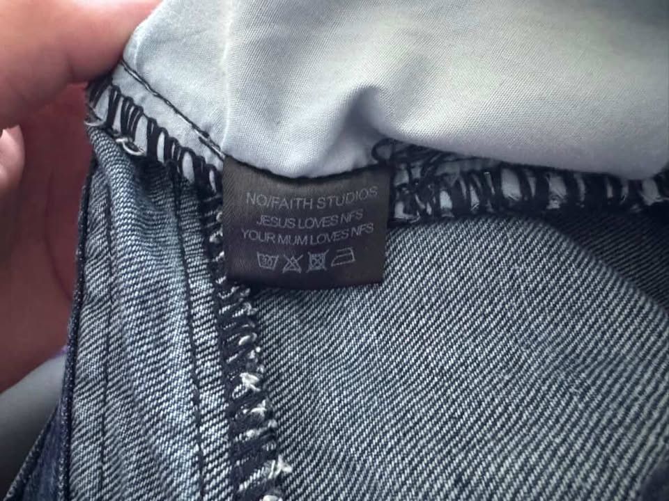 No Faith Studios FLARED DENIM 002 GREEN/BLUE Size US 32 / EU 48 - 5 Thumbnail