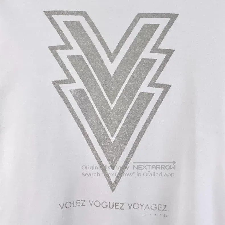 Louis Vuitton Louis Vuitton White V-print cotton crewneck short-sleeve T Size US M / EU 48-50 / 2 - 4 Thumbnail