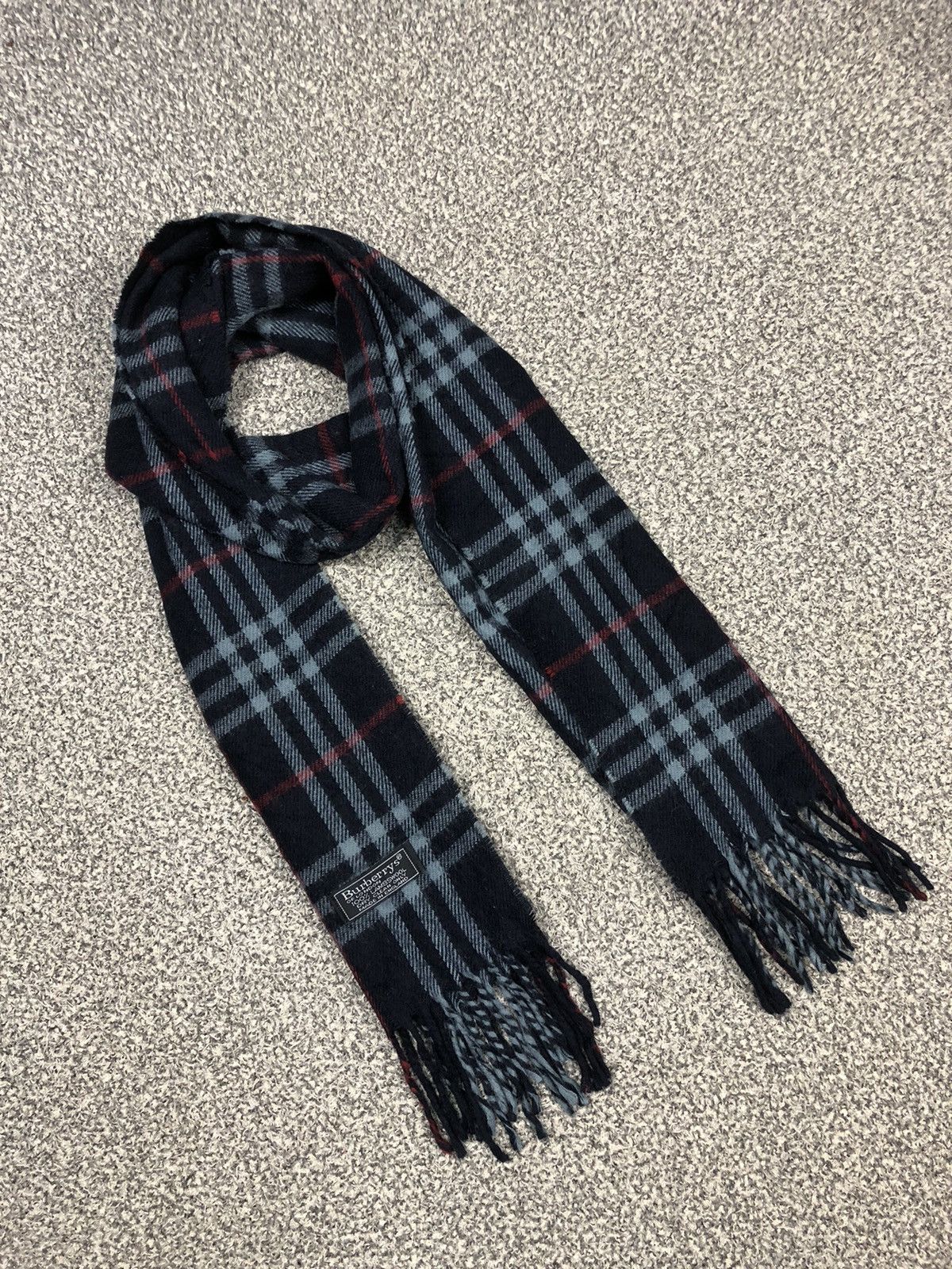 Burberry × Vintage Vintage Burberrys Scarf / Muffler / Neckwear Lambswool Size ONE SIZE - 2 Thumbnail