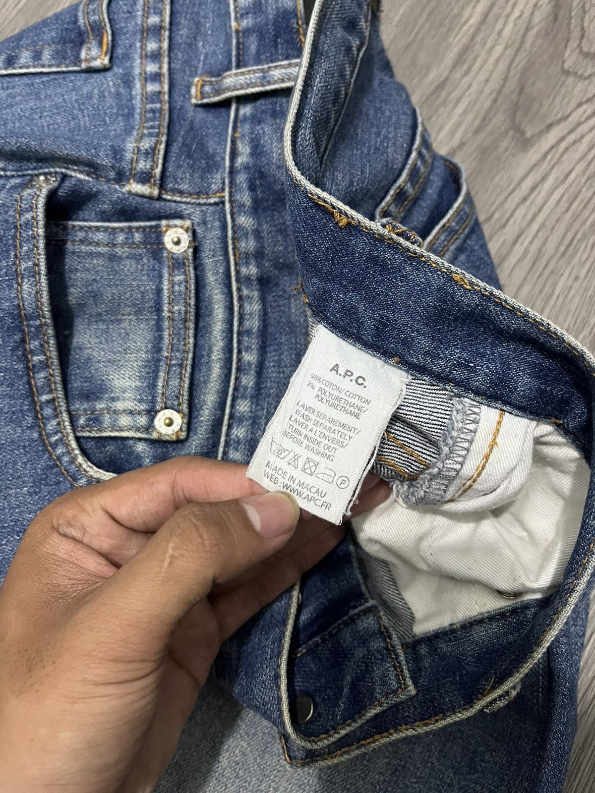 Japanese Brand 🇯🇵A.P.C Rue Madame Pres Du Luxembourg denim pants Size US 32 / EU 48 - 8 Thumbnail