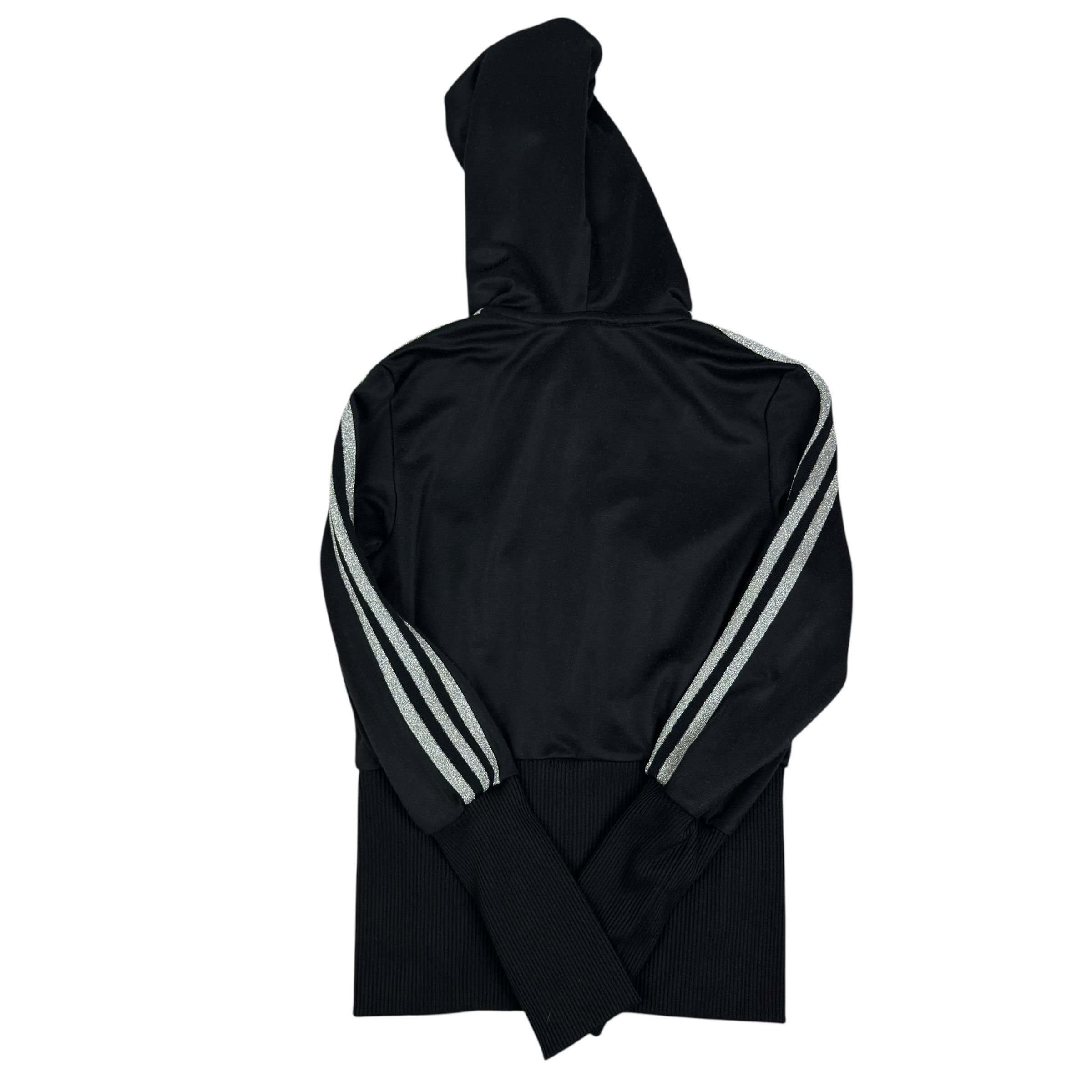 Adidas Adidas Women Black Gray 3-Stripes Trefoil Full Zip Hoodie 36 Size XS / US 0-2 / IT 36-38 - 7 Thumbnail
