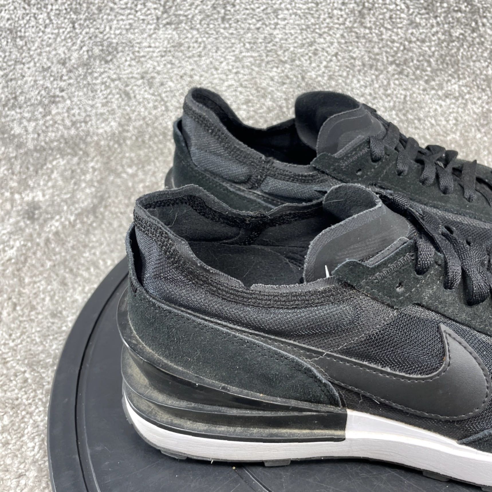 Nike Nike Waffle One Shoes Mens Size 11.5 Black Leather Casual Sneaker Size US L / EU 52-54 / 3 - 3 Thumbnail