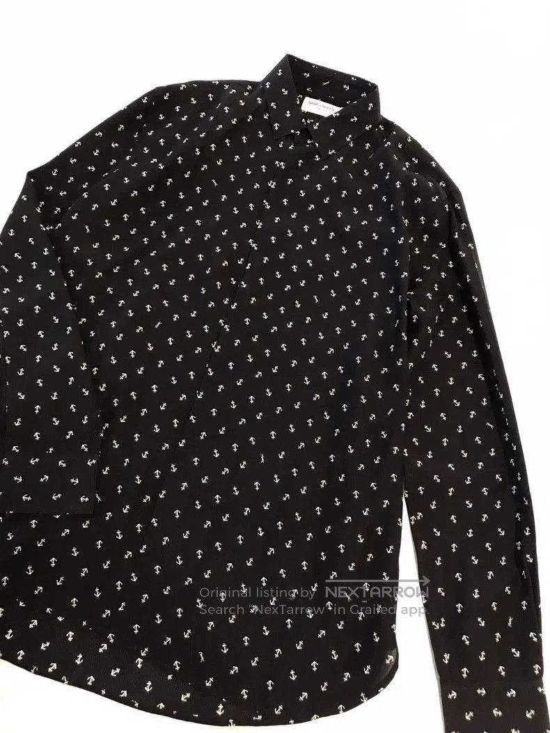 Other YSL Saint Laurent Silk Anchor Print Shirt. Size US M / EU 48-50 / 2 - 1 Thumbnail