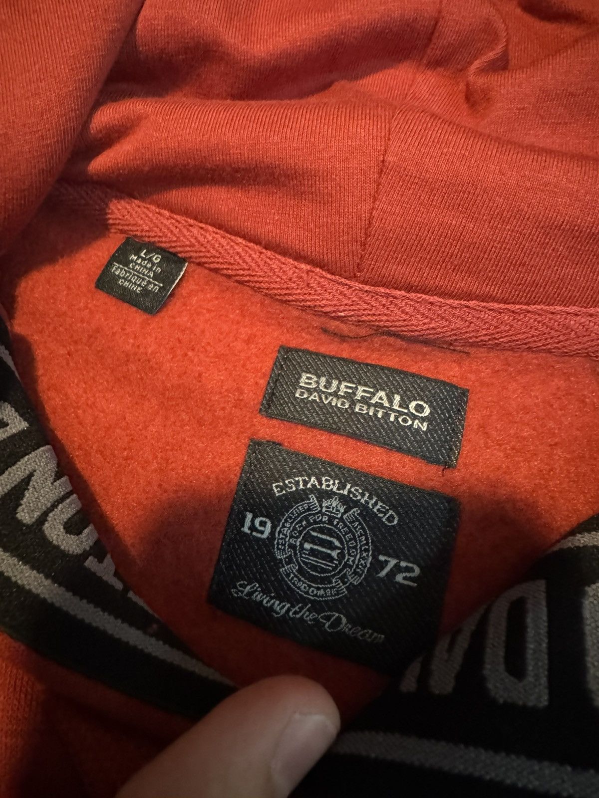 Buffalo David Bitton Red Buffalo David Bitton Hoodie Size US L / EU 52-54 / 3 - 5 Thumbnail