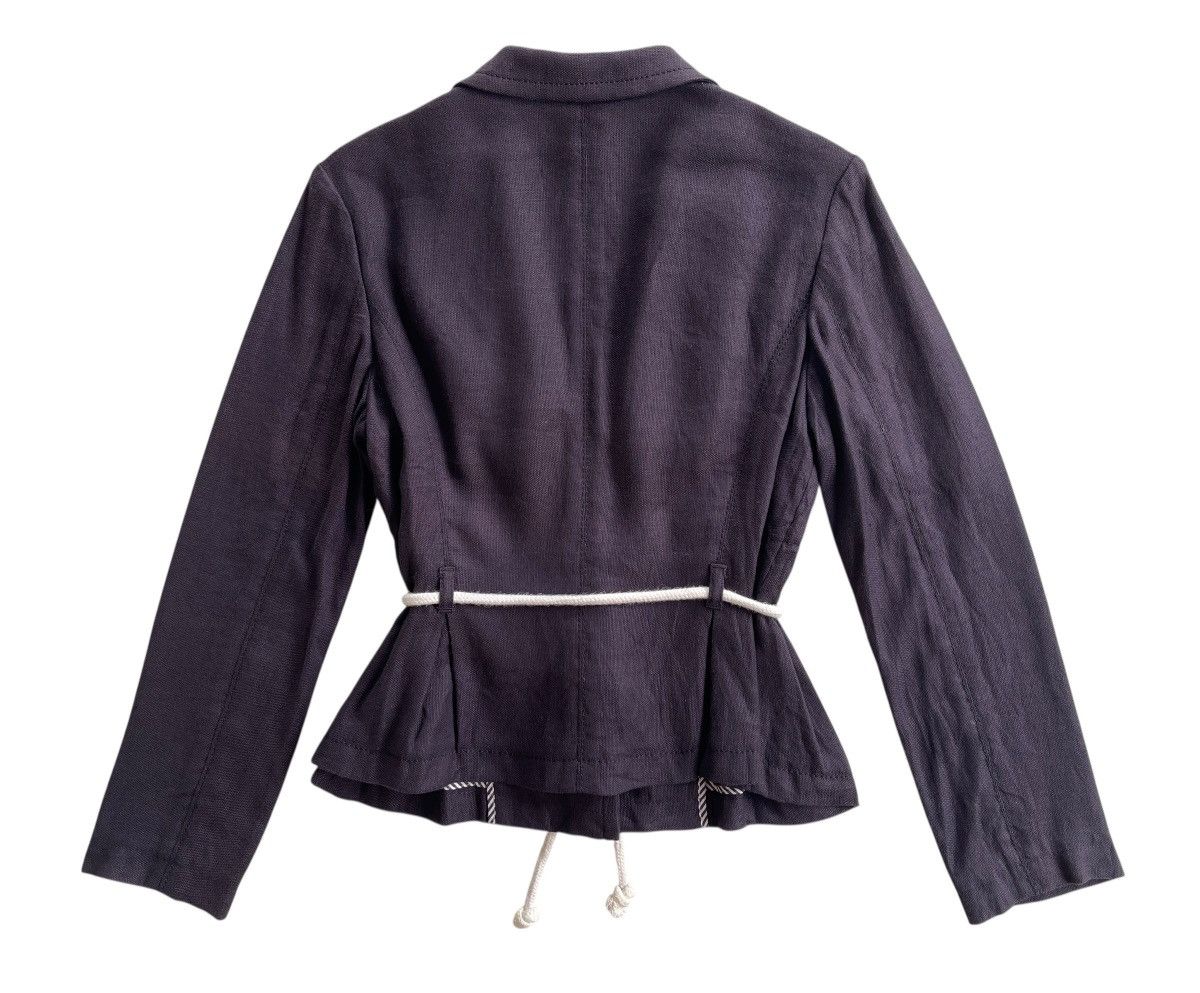 Sonia Rykiel Sonia Rykiel Rope Tie Jacket Navy Blue Size S / US 4 / IT 40 - 7 Thumbnail