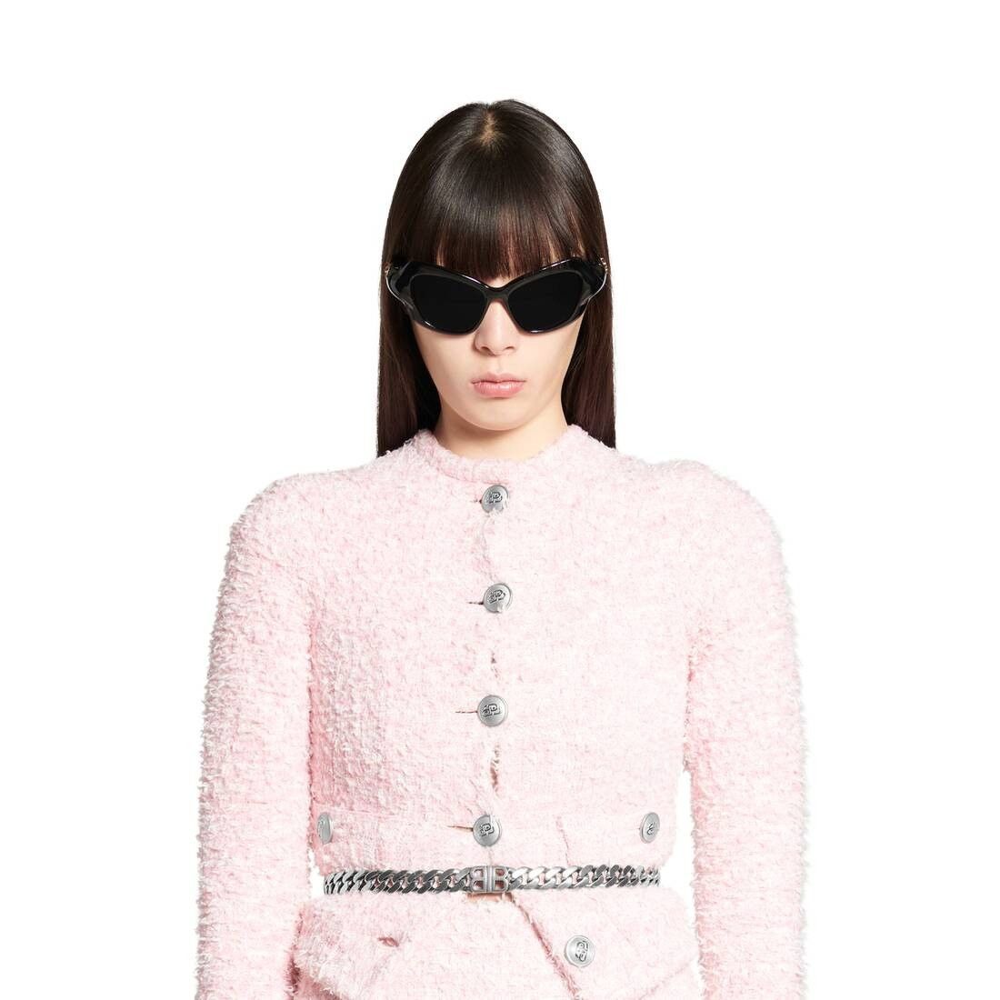 Balenciaga o1srvl11e1025 Cropped Cardigan in Pink Size XL / US 12-14 / IT 48-50 - 5 Thumbnail