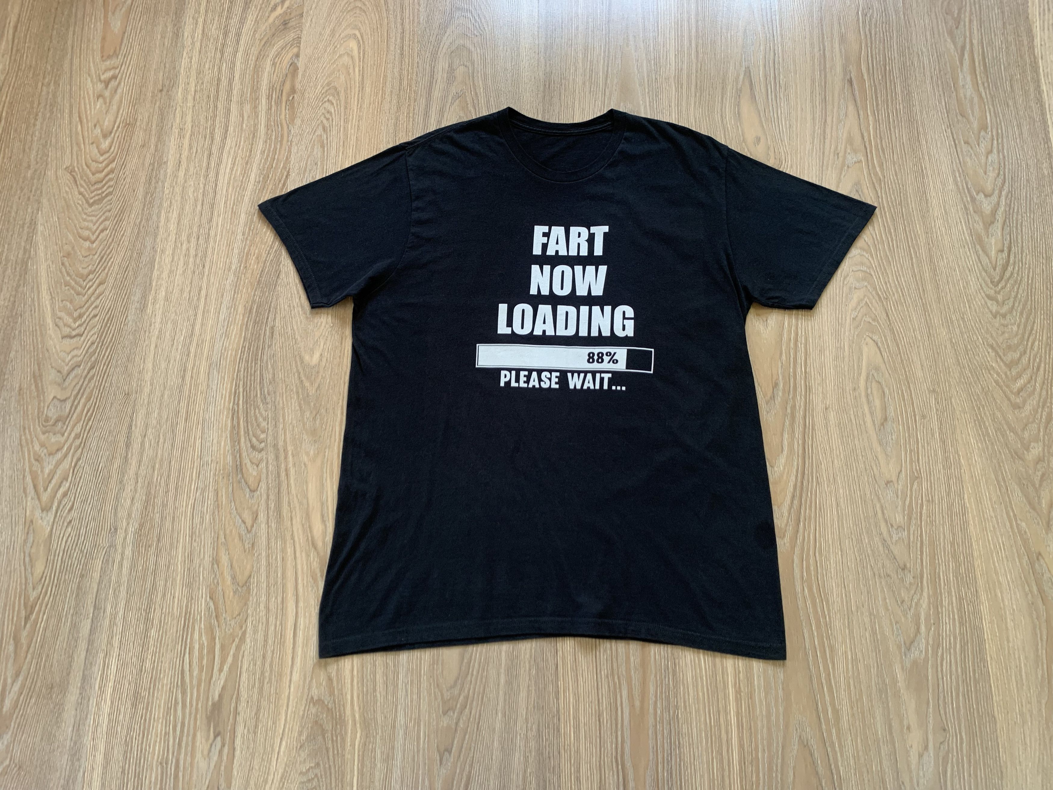 Designer Fart Now Loading Black Printed Humor T-Shirt Size US XL / EU 56 / 4 - 1 Thumbnail