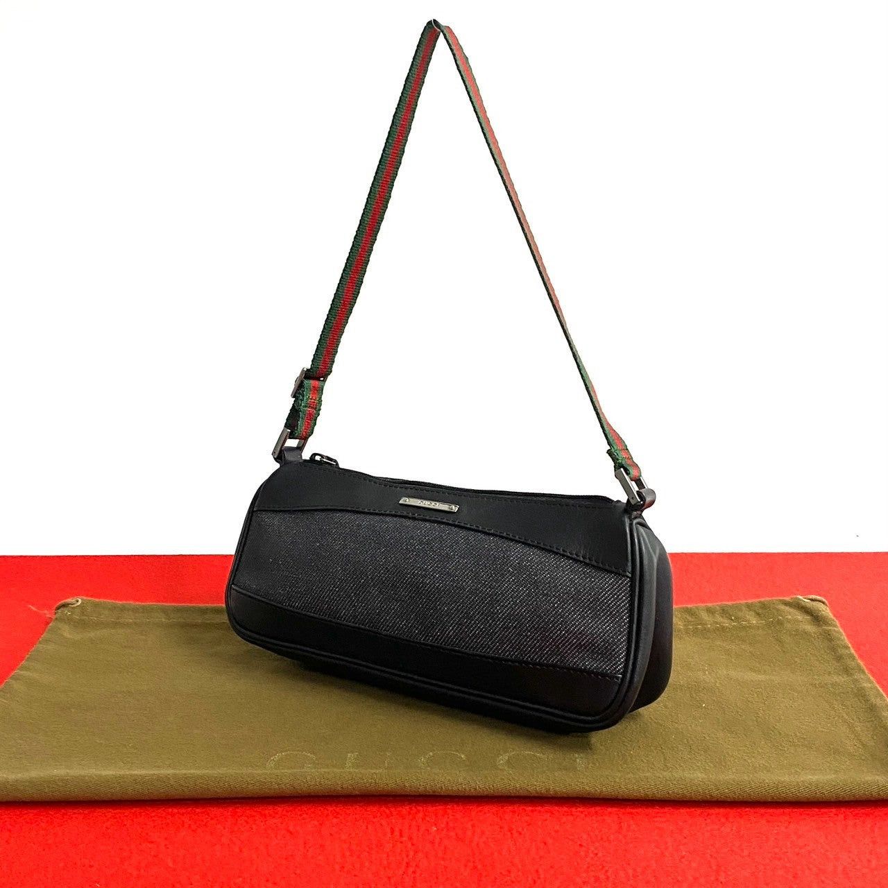 Gucci Gucci Shoulder Bag Black Leather Size ONE SIZE - 1 Thumbnail