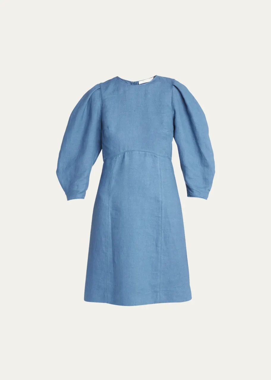 Chloe o1y0825 Mini Dress in Pastel Blue Size S / US 4 / IT 40 - 1 Preview