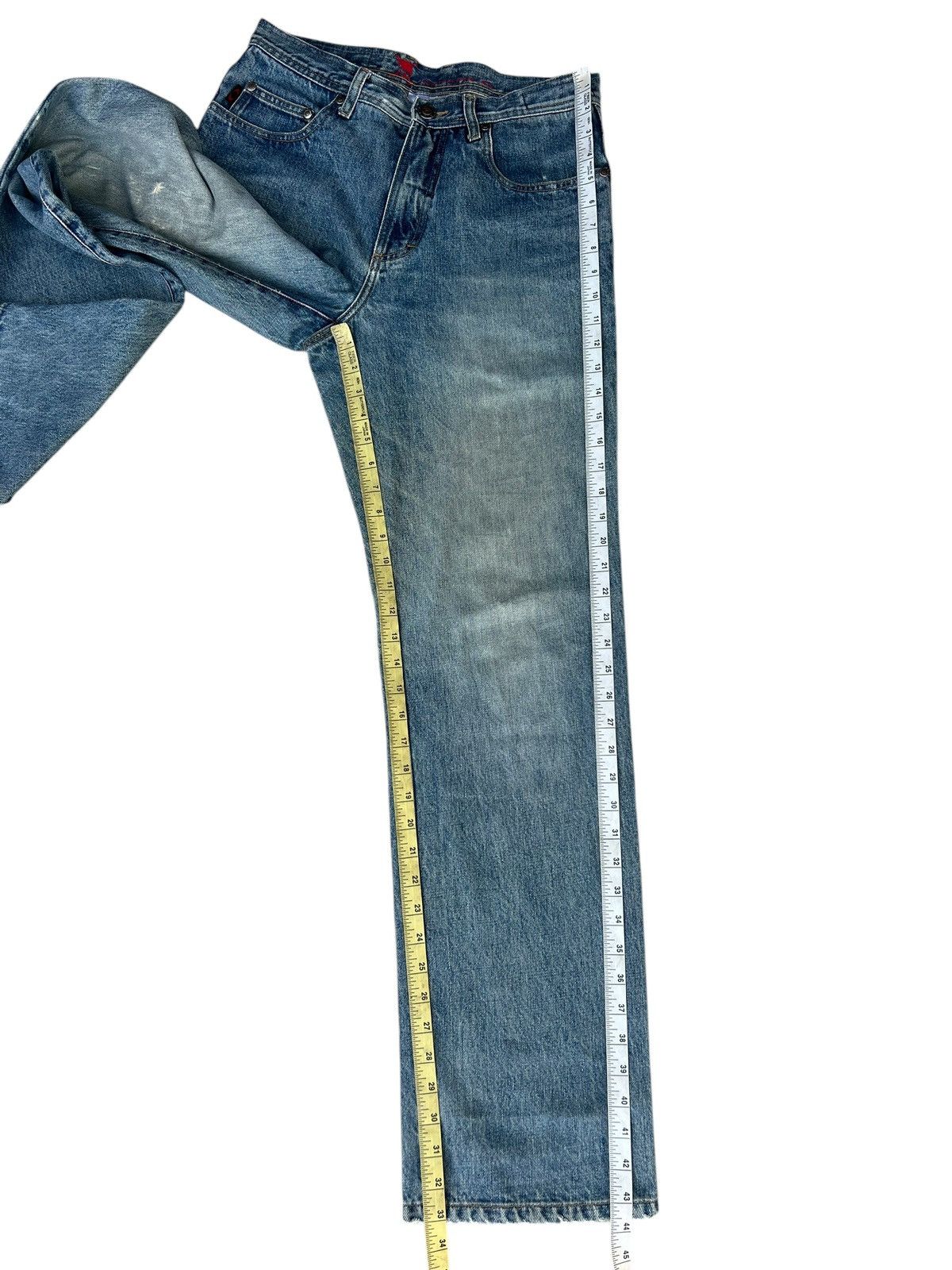 Oakley Vintage Oakley Industrial Denim Distressed Mud Jeans Size US 30 / EU 46 - 6 Thumbnail