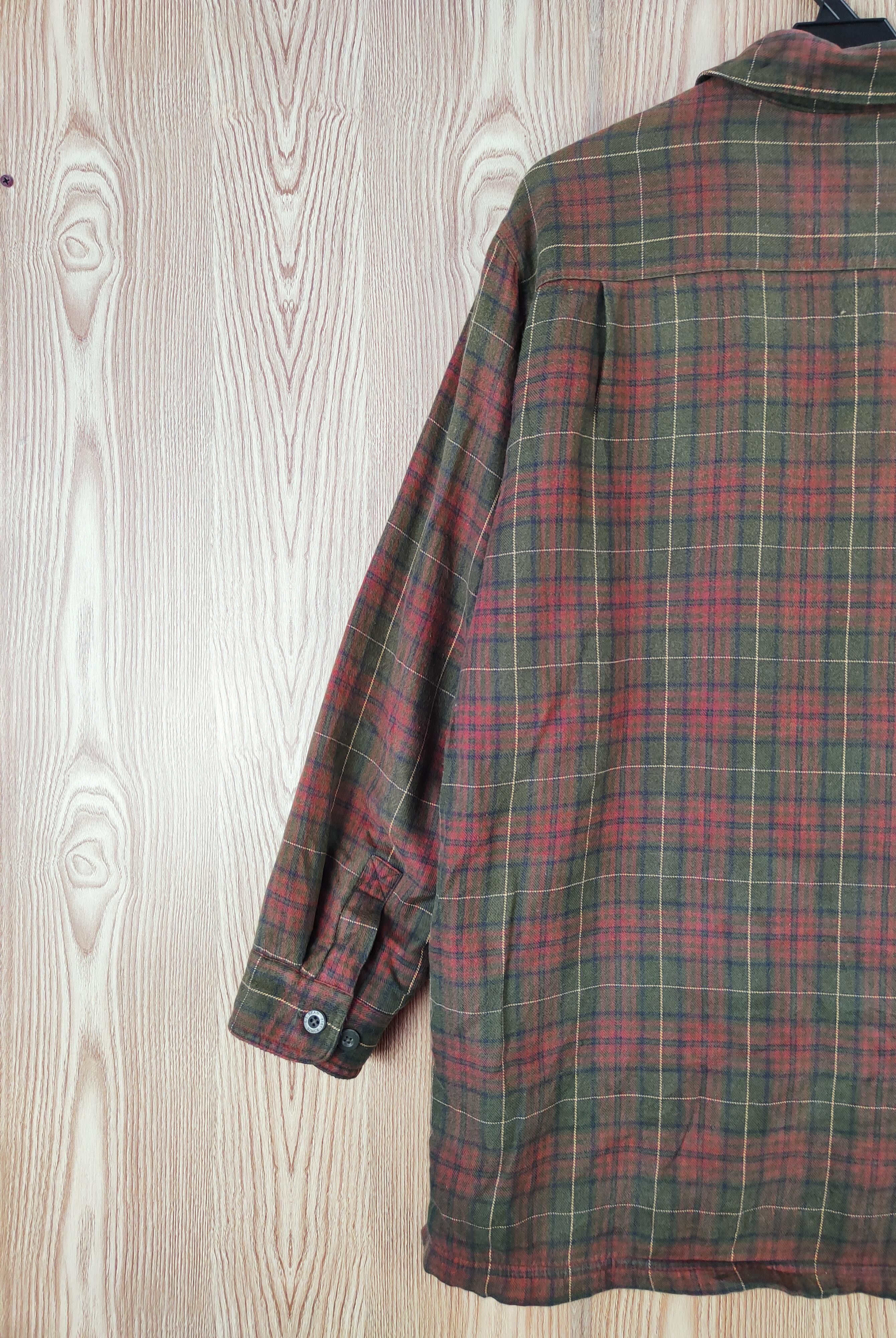 Japanese Brand × L.L. Bean L.L.Bean Olive Red Button checkered jacket #W259 Size US M / EU 48-50 / 2 - 9 Thumbnail