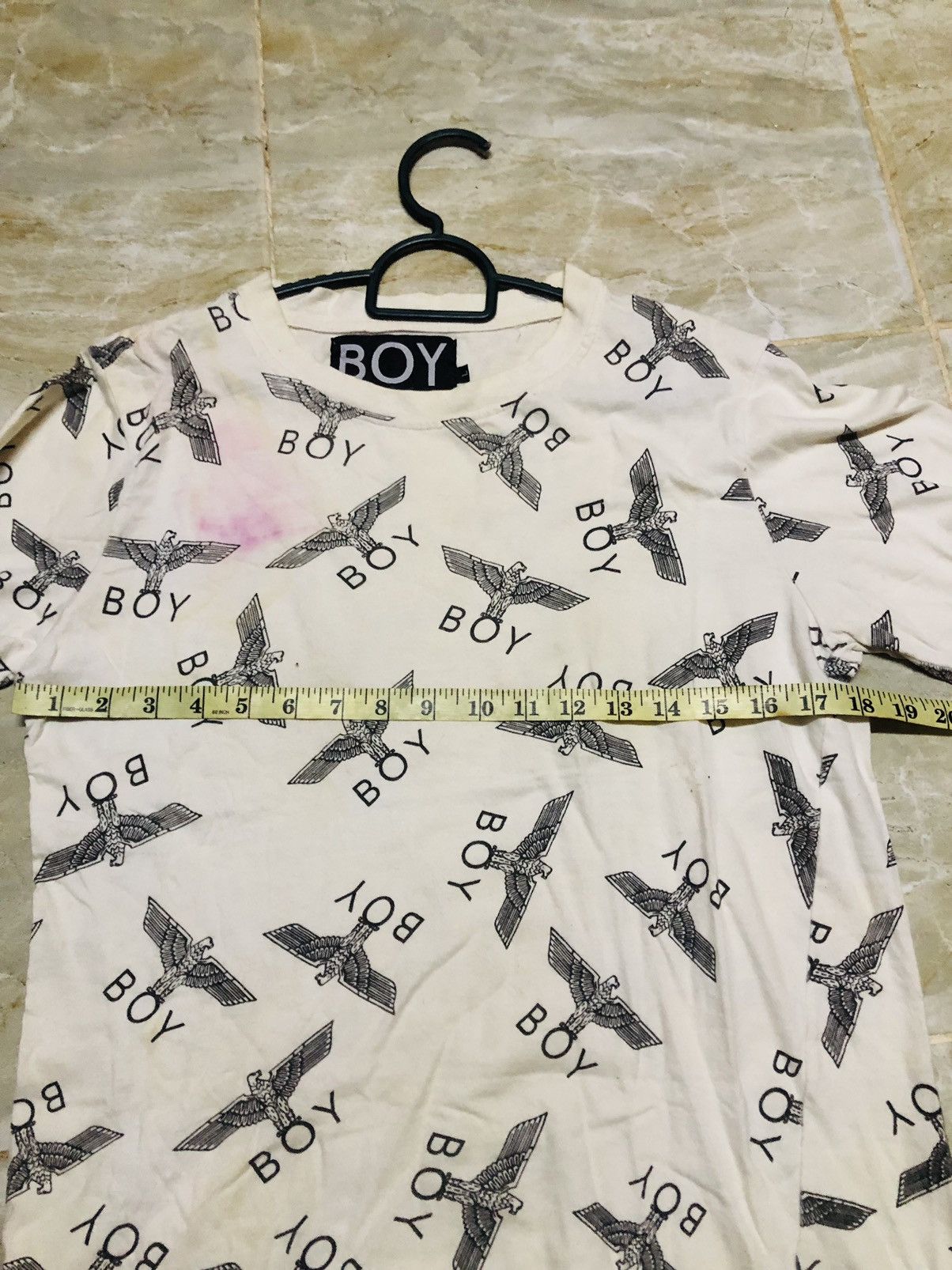 Boy London Boy London White All Over Print T- Shirt Size US L / EU 52-54 / 3 - 11 Thumbnail