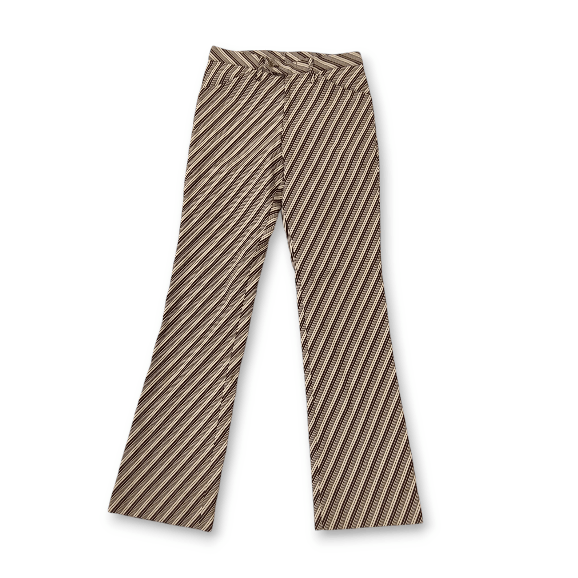 ABAHOUSE × Japanese Brand × Vintage Vintage Retro ABAHOUSE Striped Boot Cut Flare Psnts Size US 30 / EU 46 - 2 Thumbnail