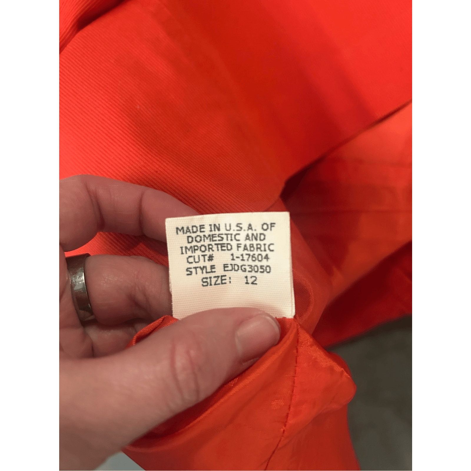 Nordstrom David Meister Cotton Red Button Pencil Skirt Size 12 Size 34" / US 12 / IT 48 - 12 Thumbnail