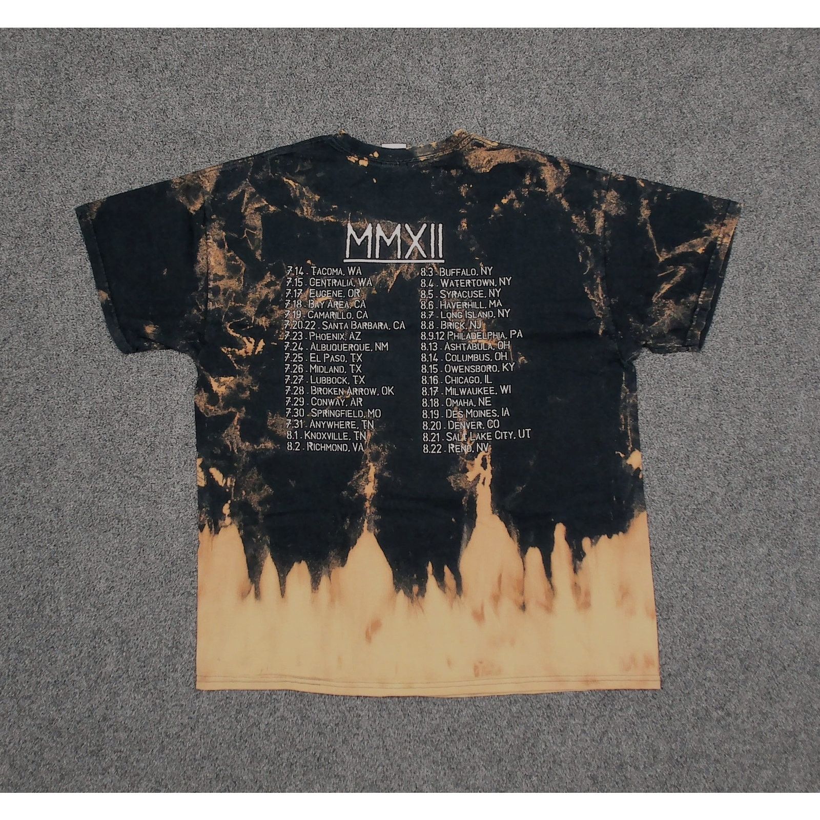 Gildan Oblivion Summer In Hell 2012 Bleach Dye Demon Shirt XL Size US XL / EU 56 / 4 - 4 Thumbnail