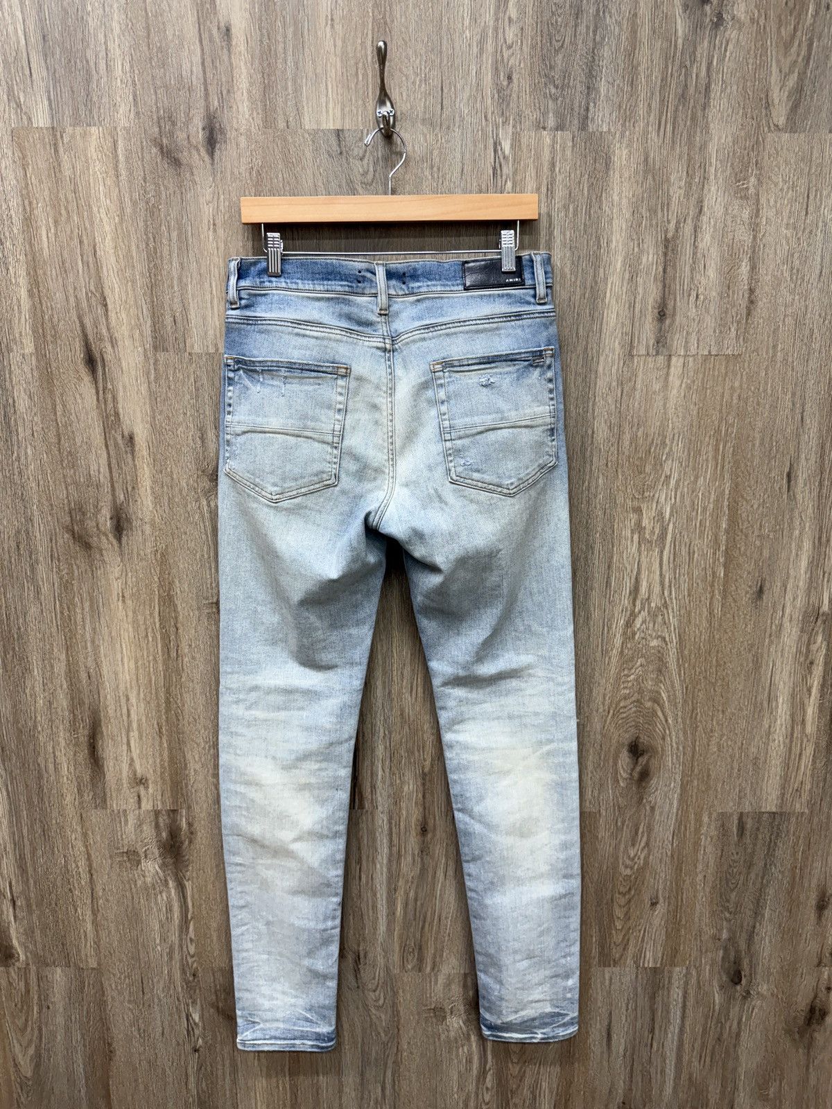 Amiri Amiri MX1 Blue Bandana Denim Jeans Size US 34 / EU 50 - 6 Thumbnail