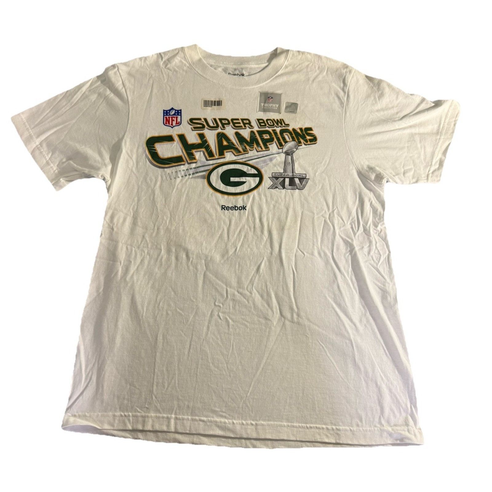 Reebok Green Bay Packers SUPER BOWL XLV CHAMPIONS T-SHIRT XL Reebok Size US XL / EU 56 / 4 - 1 Thumbnail