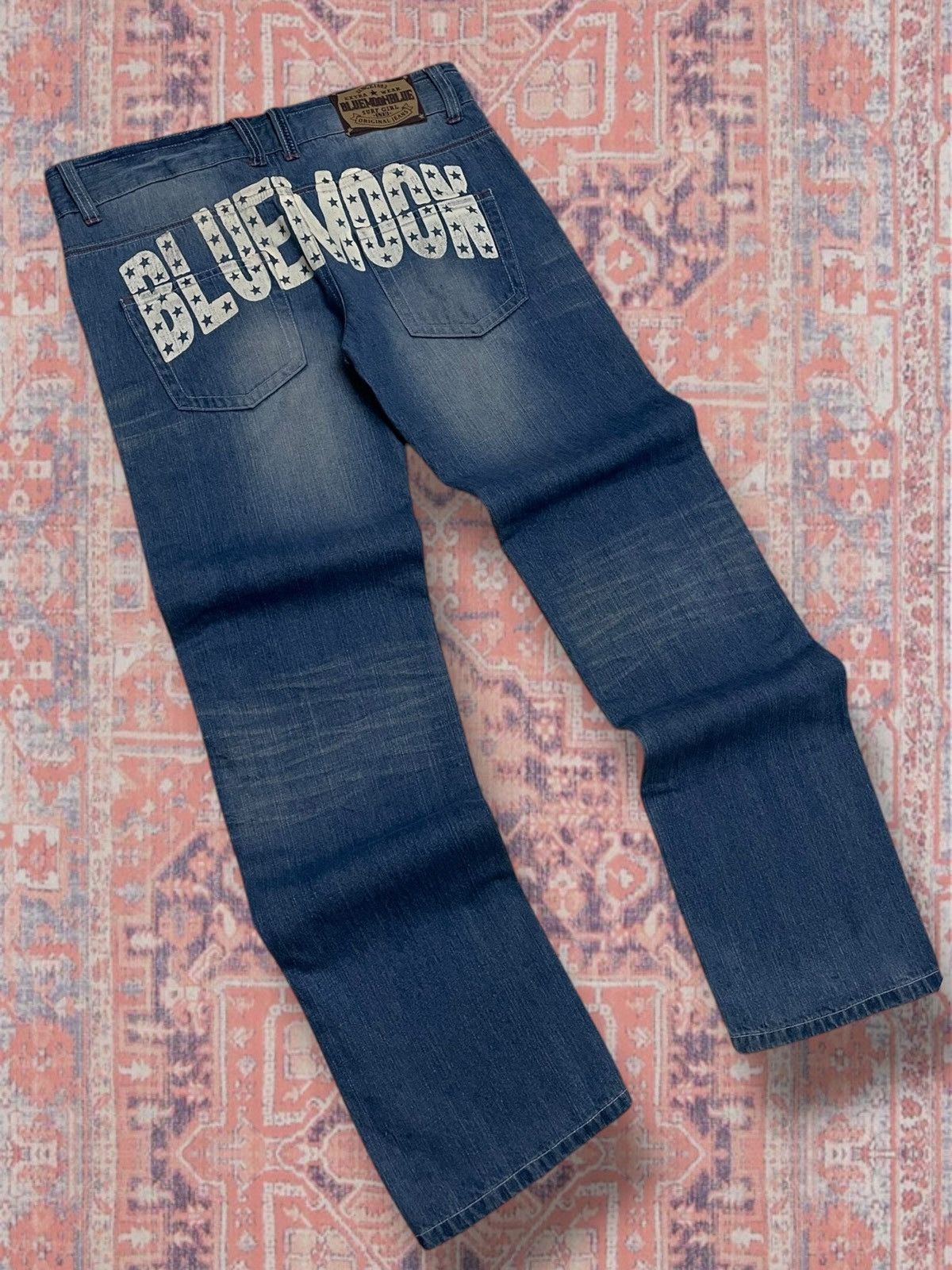 Japanese Brand Vintate Og 1990s Japan Designer Bluemoon Star Streetwear Size US 32 / EU 48 - 11 Thumbnail
